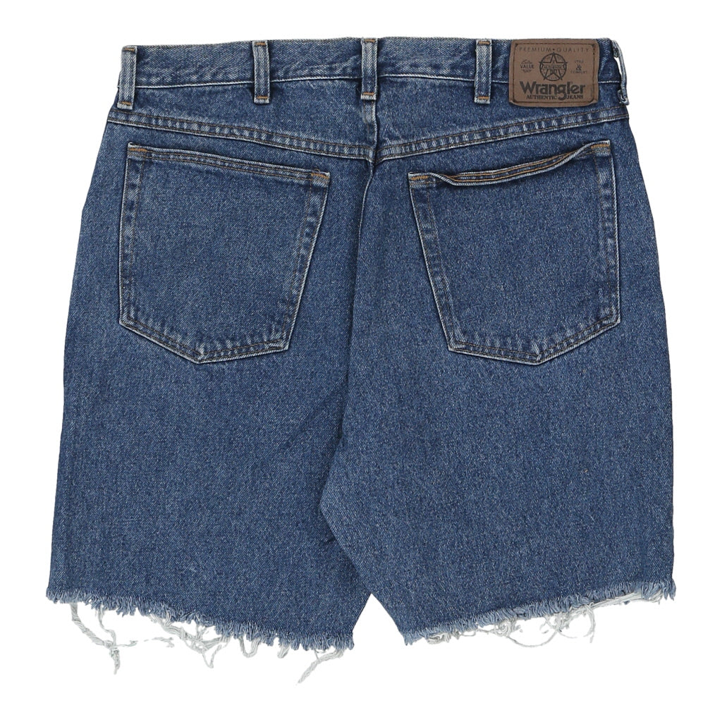 Wrangler Denim Shorts - 33W 7L Blue Cotton Refurbished - Thrifted (note: this is a term often used to describe second- refurbished available on Cerqular
