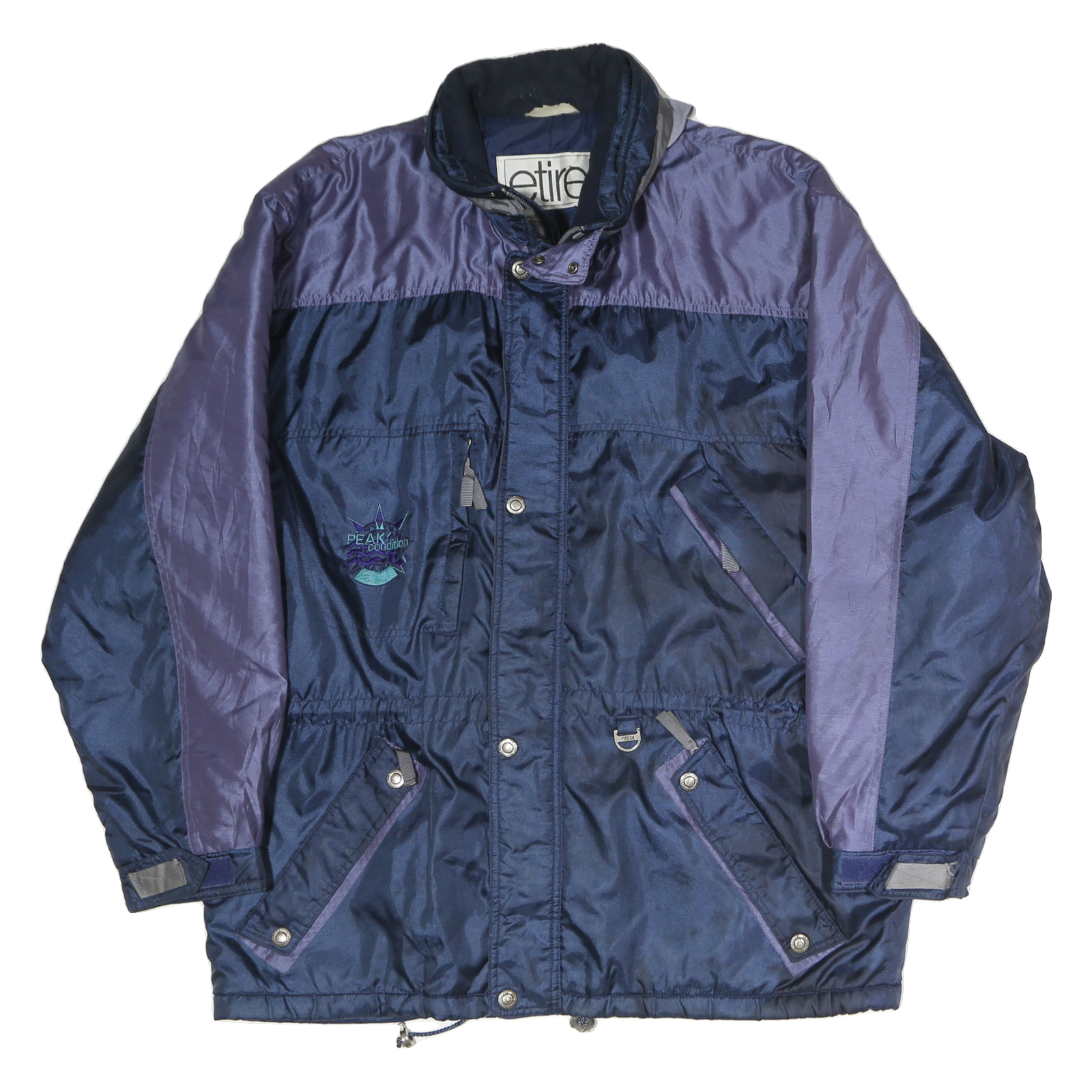 ETIREL Mens Blue & Purple Outdoor Zip Jacket XL Polyester Sportswear Winter Refurbished - N/A refurbished available on Cerqular