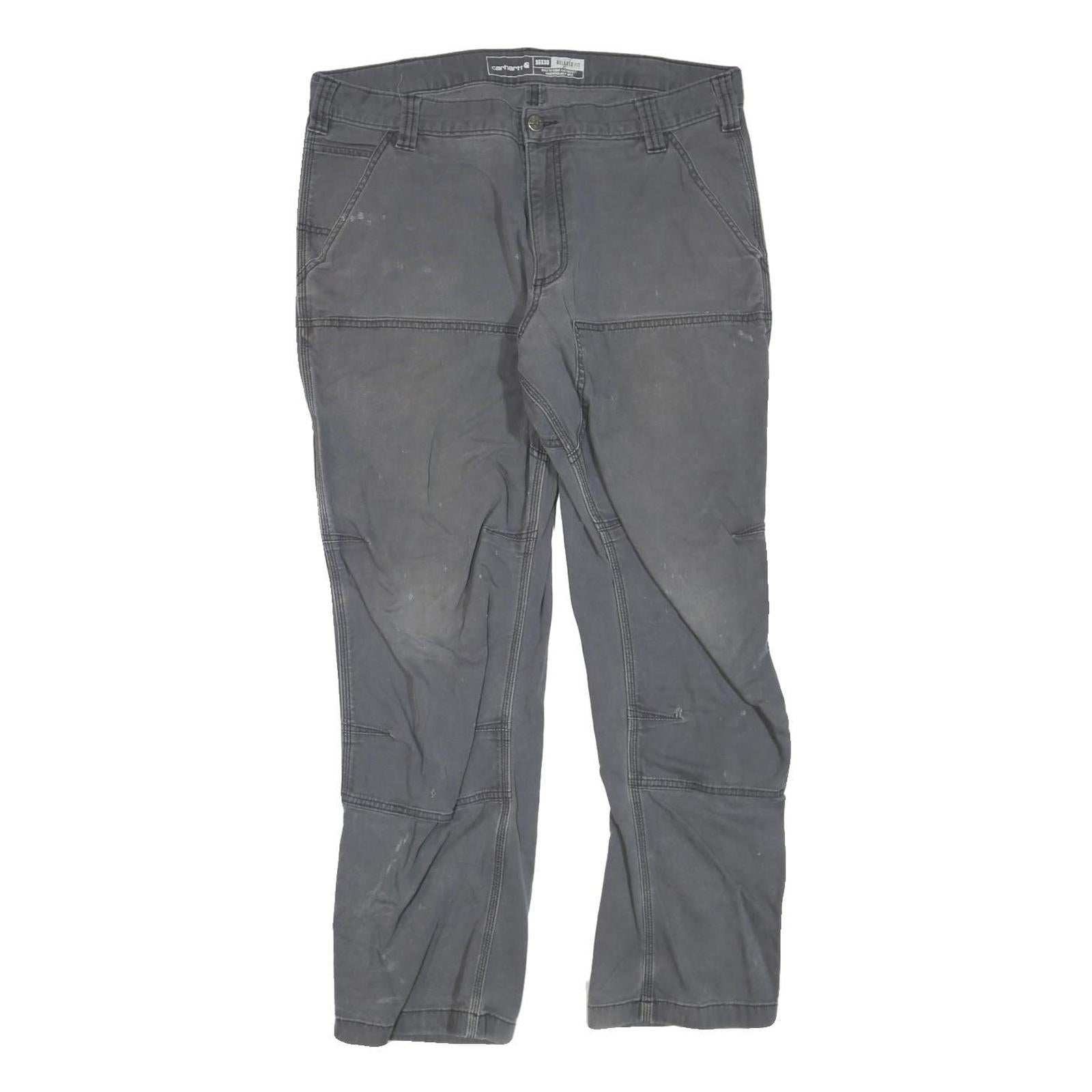CARHARTT Mens Grey Denim Cotton Blend Regular Fit Straight Leg Jeans W36 L30 Refurbished - N/A refurbished available on Cerqular