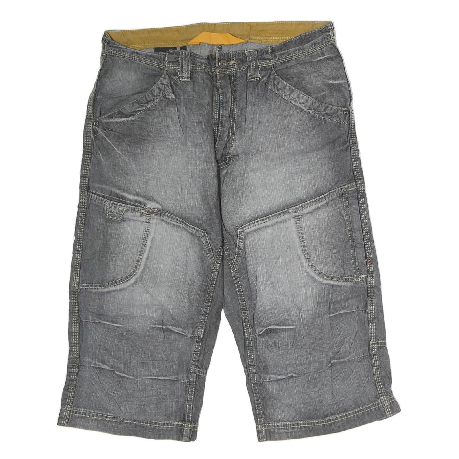 ALCW Mens Cotton Grey Casual Shorts M W36 Functional Pocket Design Refurbished - N/A refurbished available on Cerqular