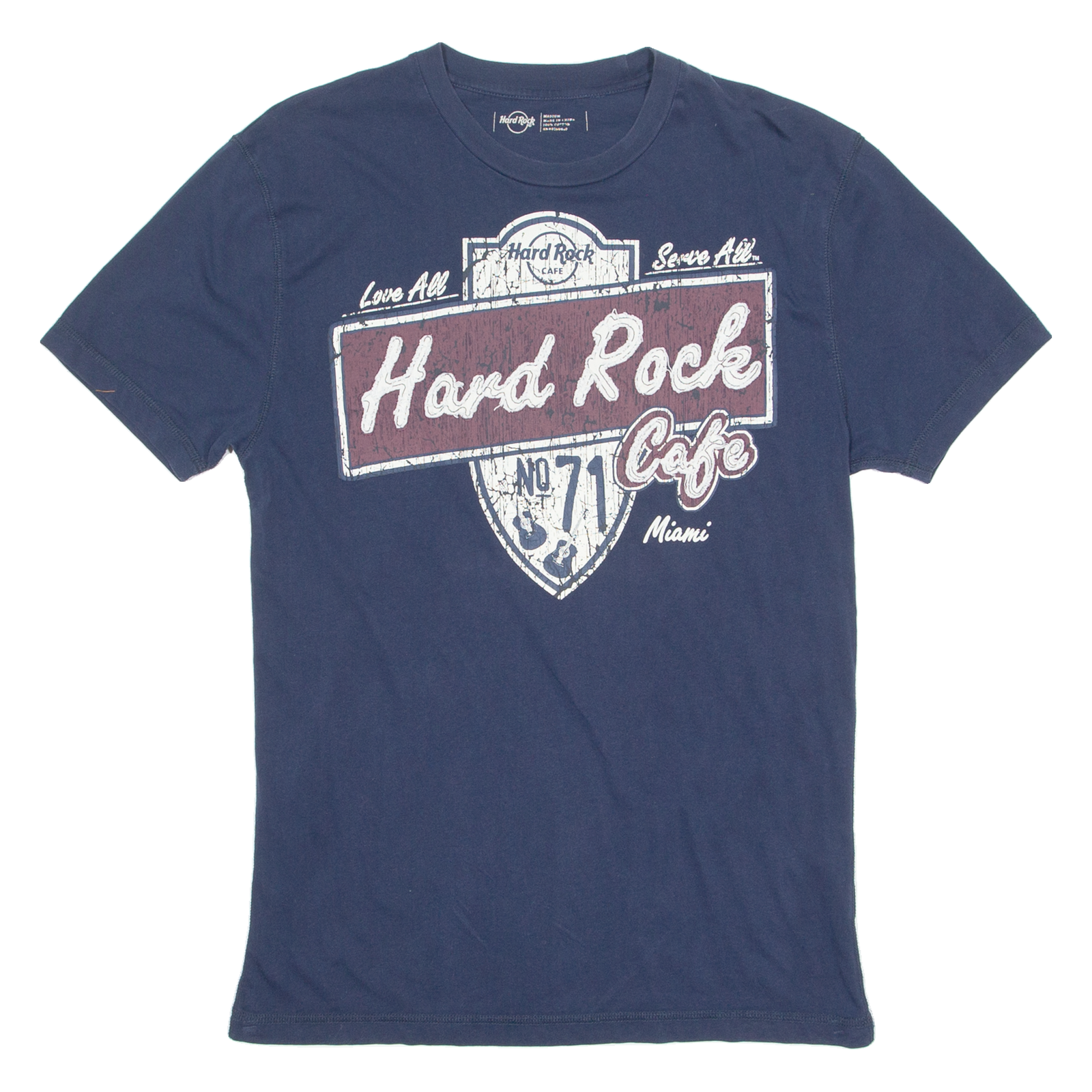Buy HARD ROCK CAFE Miami Mens T-Shirt Blue Crew Neck M Refurbished - $14.03 HARD ROCK CAFE Miami Mens T-Shirt Blue Crew Neck M Refurbished - N/A refurbished available on Cerqular
