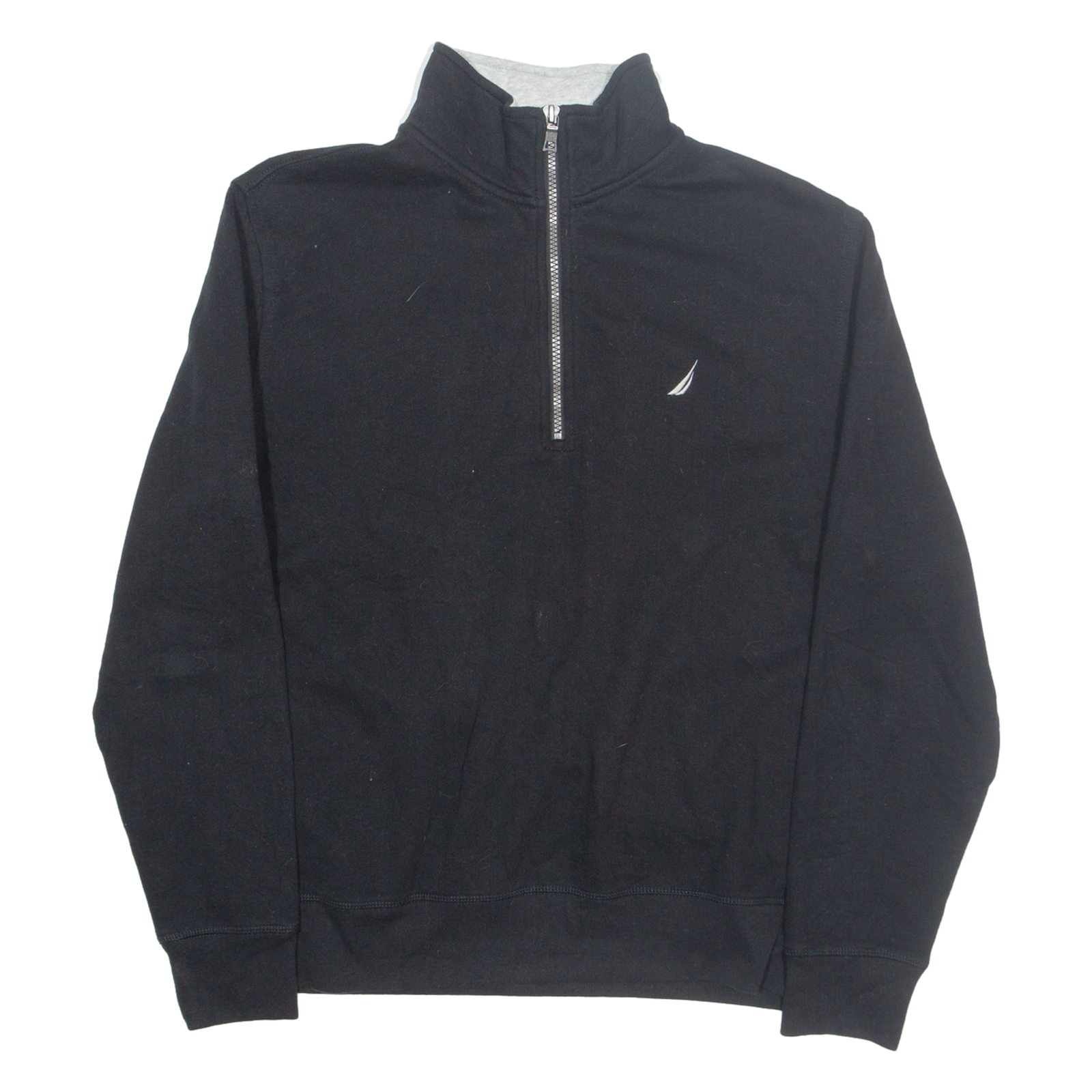 NAUTICA Mens Sweatshirt Black 1/4 Zip M Refurbished - N/A refurbished available on Cerqular