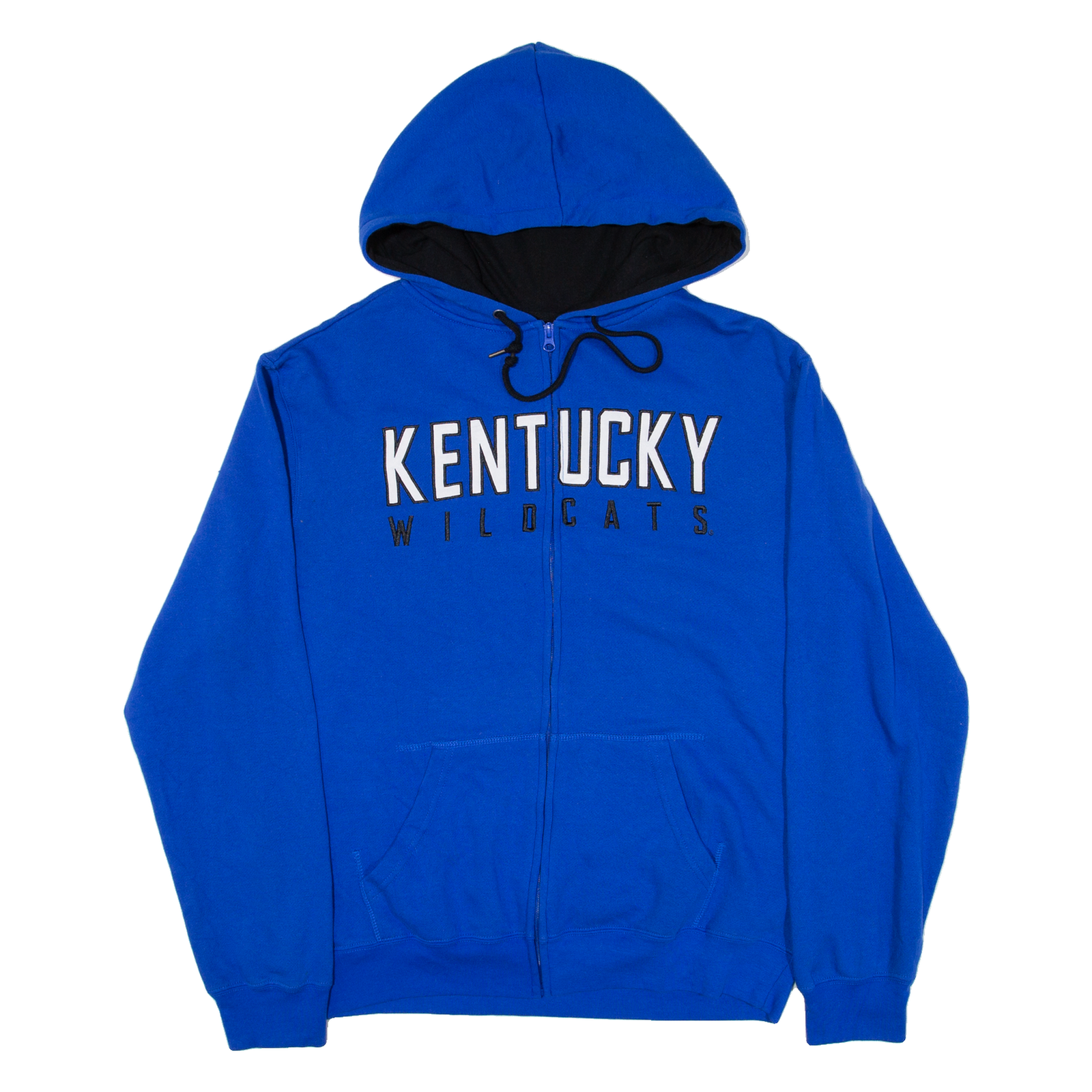 TOP OF THE WORLD Kentucky Wildcats Mens Blue Hoodie Full Zip USA L Refurbished - N/A refurbished available on Cerqular