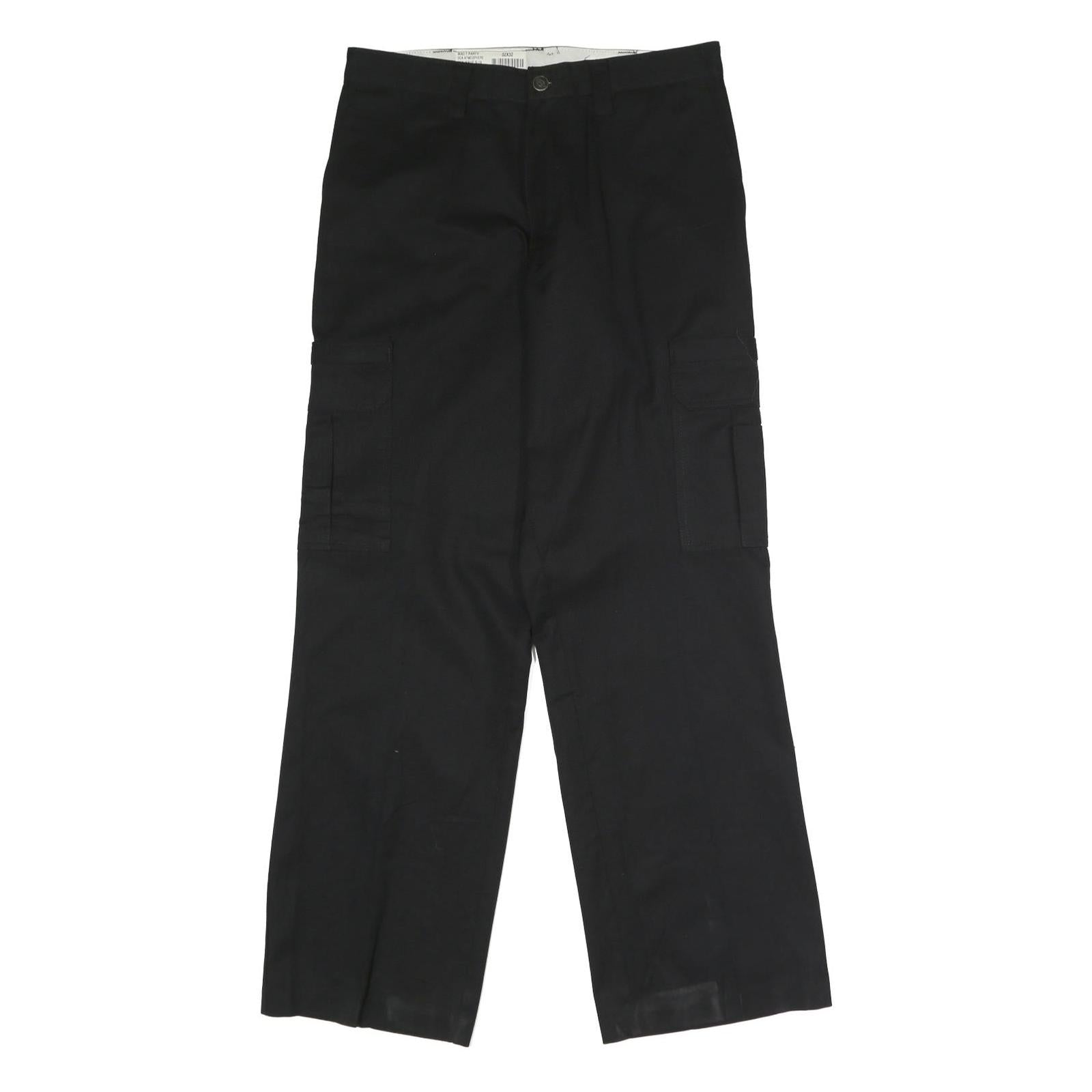 DICKIES Mens Black Regular Fit Straight Trousers W32 L32 Workwear Cargo Refurbished - N/A refurbished available on Cerqular