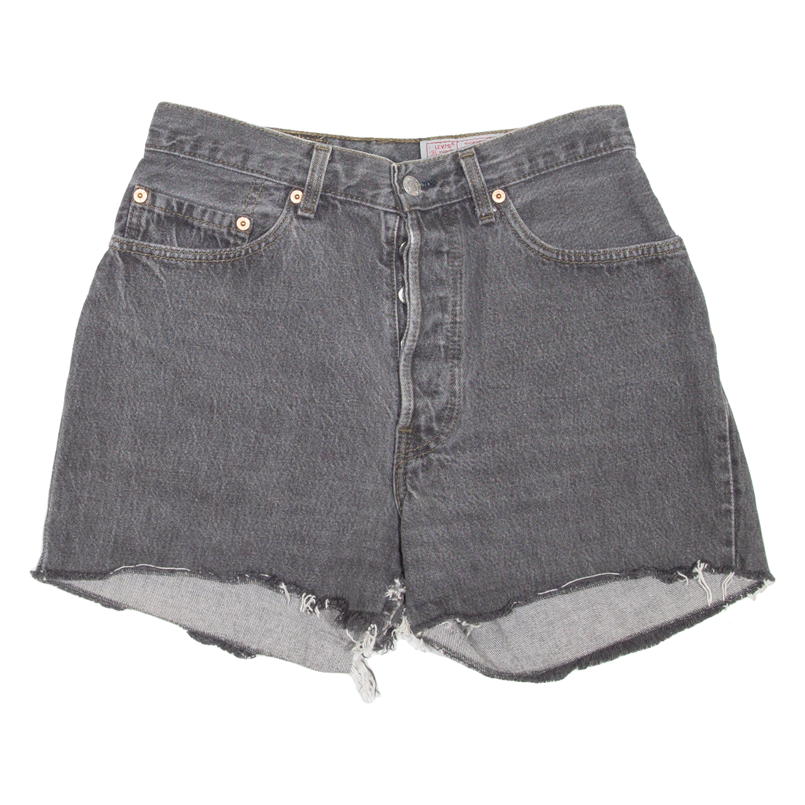 LEVI'S 901 Cut-Off Womens Denim Shorts Grey 90s S W28 Refurbished - N/A refurbished available on Cerqular