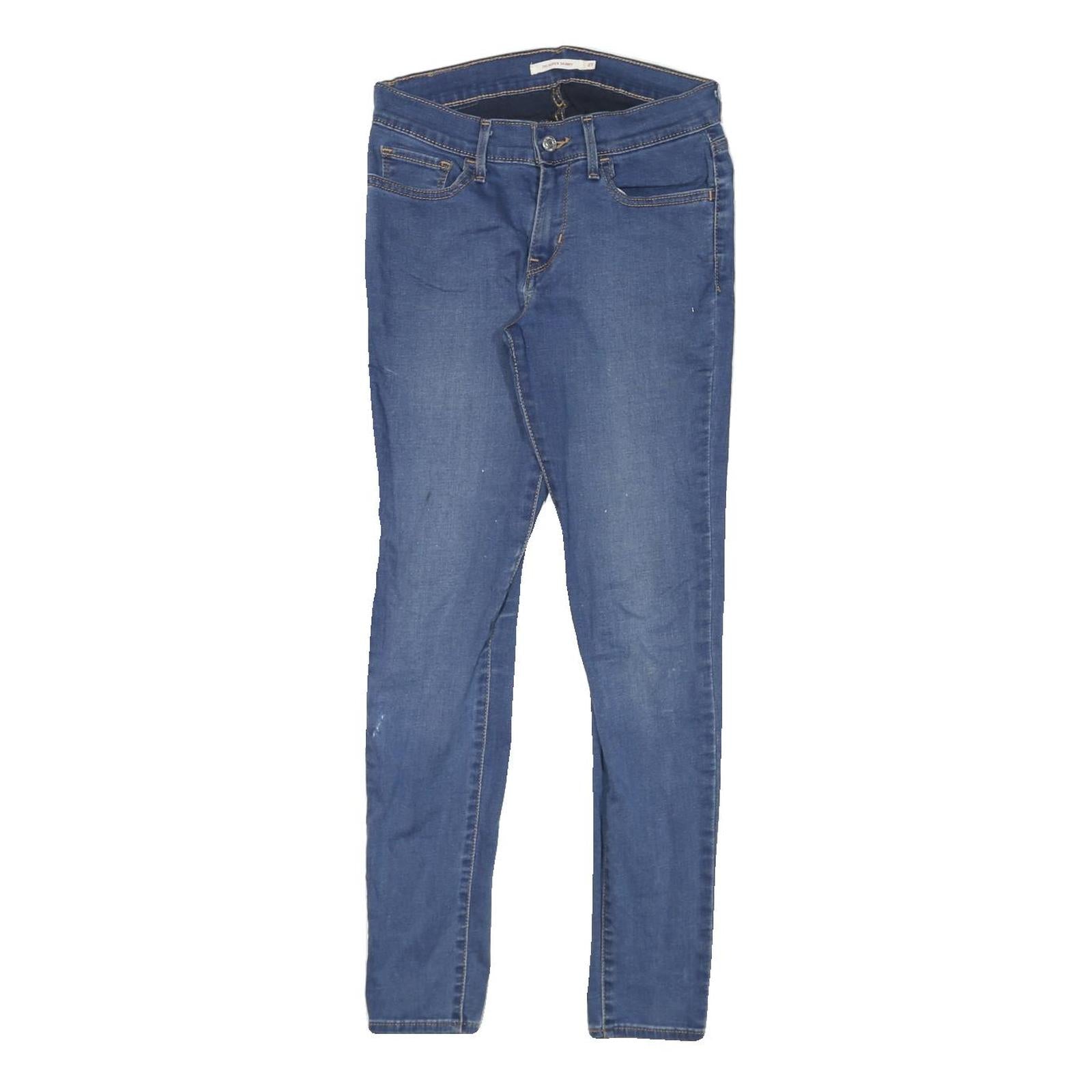 LEVI'S 710 Womens Jeans Blue Slim Skinny Denim Medium W27 L28 Stretch Zip Fly Refurbished - N/A refurbished available on Cerqular