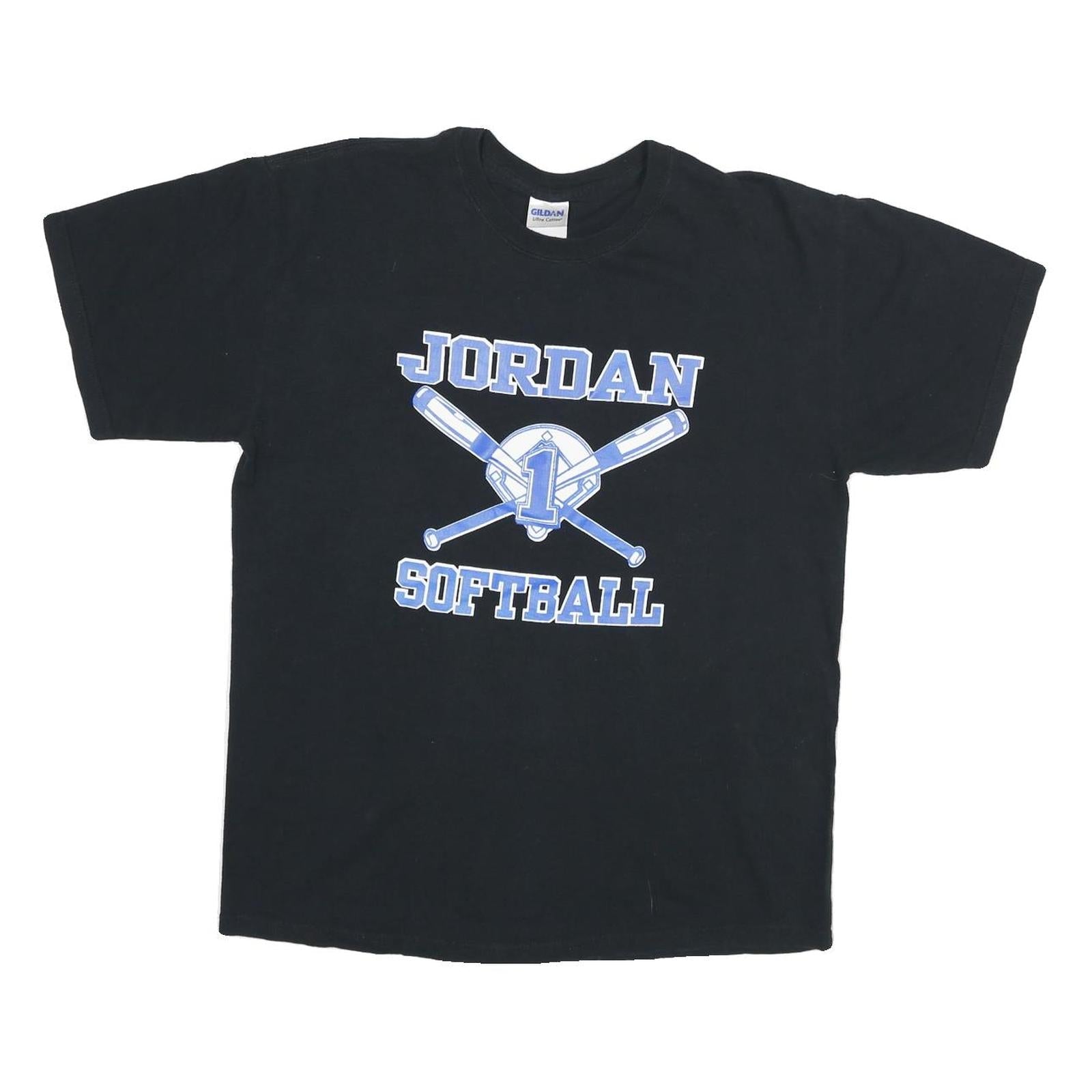 Buy GILDAN Mens Black Jordan Softball Graphic T-Shirt L Short Sleeve Crew Neck Refurbished - $12.99 GILDAN Mens Black Jordan Softball Graphic T-Shirt L Short Sleeve Crew Neck Refurbished - N/A refurbished available on Cerqular