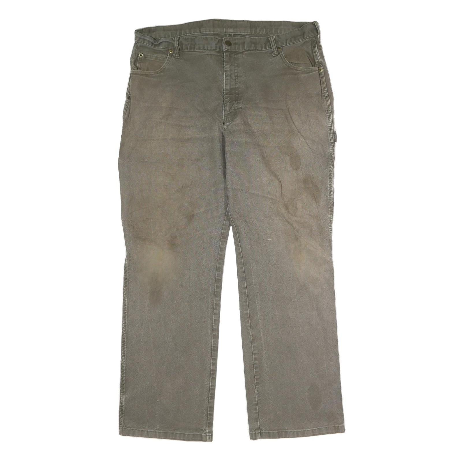 DICKIES Mens Cotton Grey Regular Straight Denim Jeans W34 L32 Workwear Utility Refurbished - N/A refurbished available on Cerqular