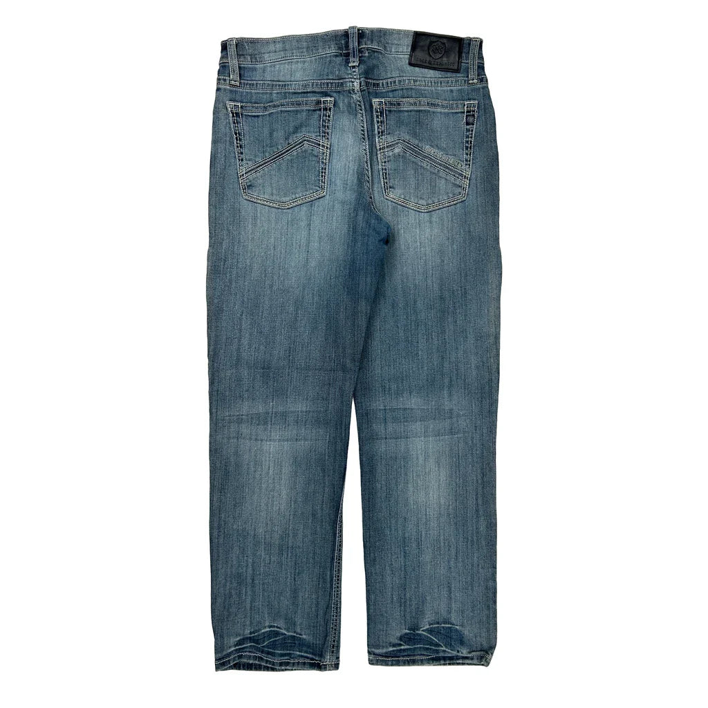 Rock & Republic Jeans - 33W 30L Blue Cotton Blend Refurbished - Thrifted (note: this is a term often used to describe second- refurbished available on Cerqular