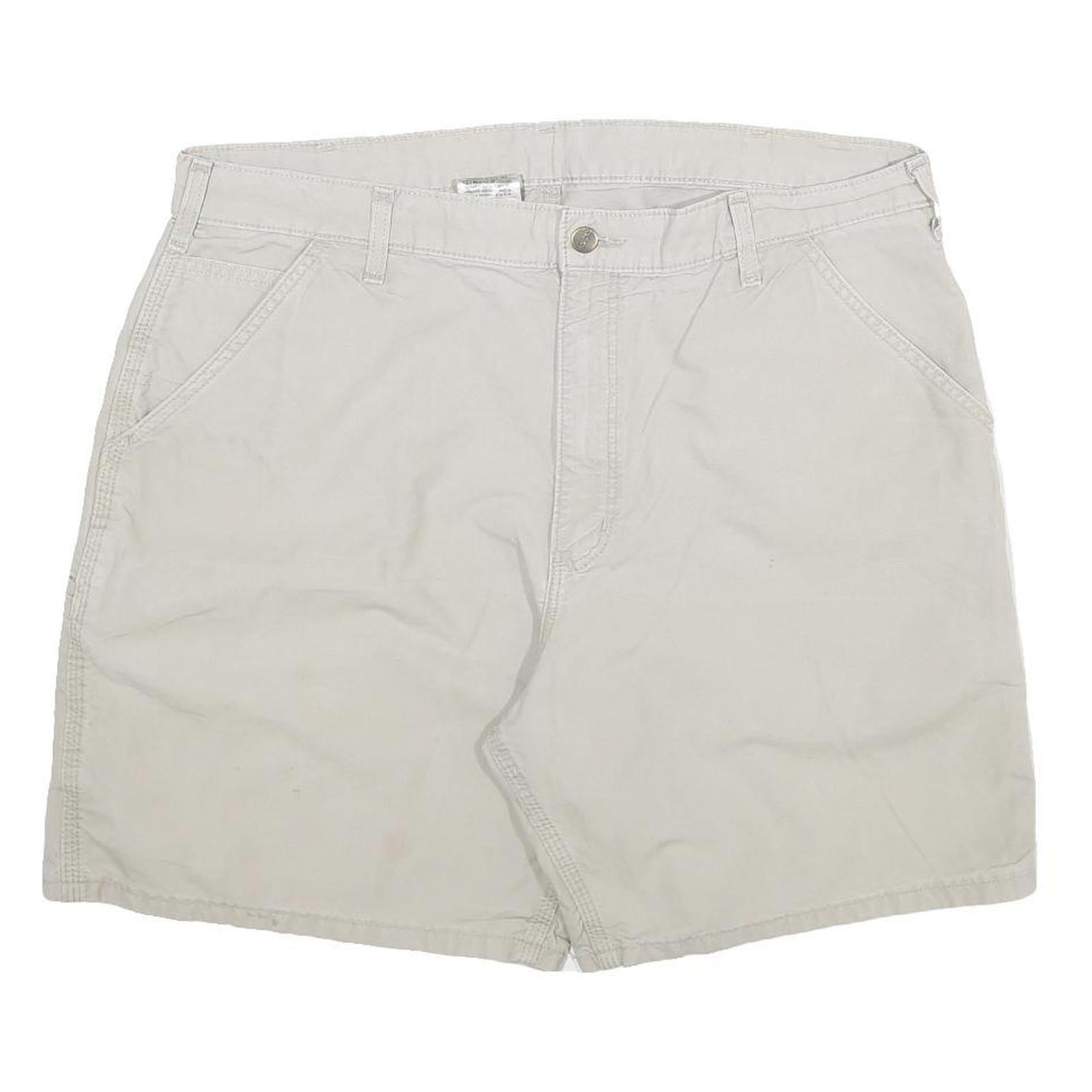 CARHARTT Womens Shorts Beige Casual Plain 3XL W38 Cotton Blend Utility Refurbished - N/A refurbished available on Cerqular