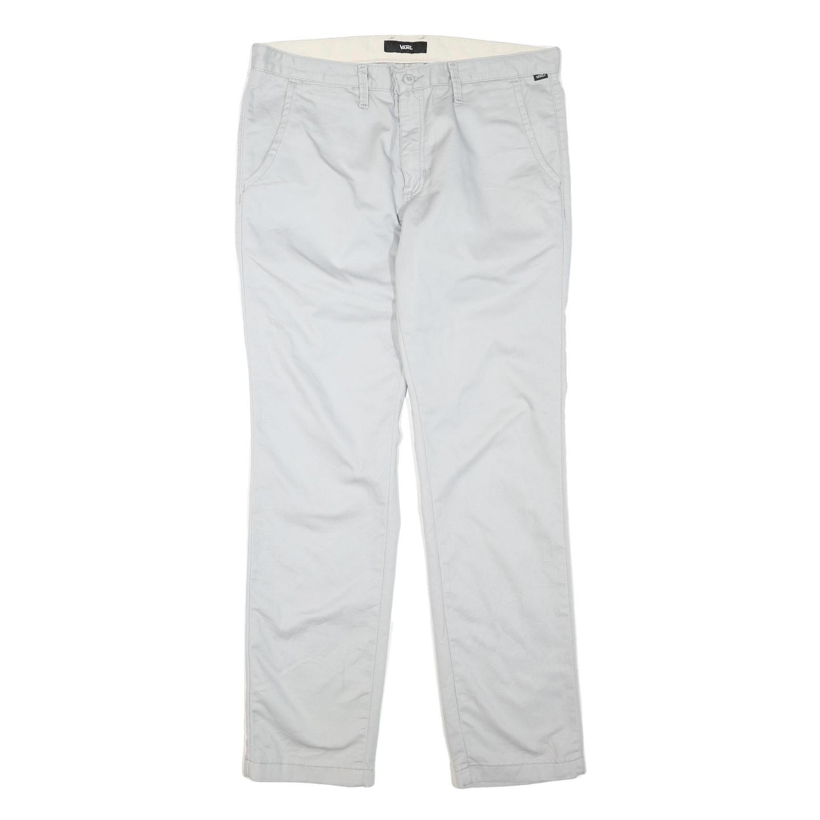 Buy VANS Mens Cotton Blend Light Grey Regular Fit Straight Leg Trousers W38 L34 Refurbished - $33.79 VANS Mens Cotton Blend Light Grey Regular Fit Straight Leg Trousers W38 L34 Refurbished - N/A refurbished available on Cerqular