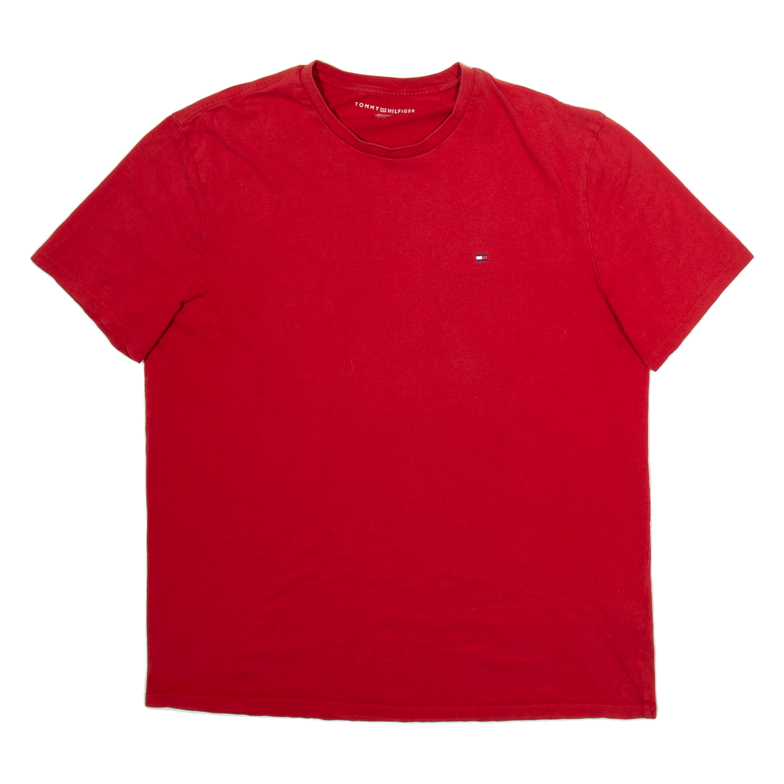 TOMMY HILFIGER Mens T-Shirt Red L Refurbished - N/A refurbished available on Cerqular