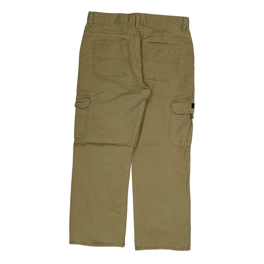 Old Navy Cargo Trousers - 32W UK 12 Khaki Cotton Refurbished - Thrifted (note: this is a term often used to describe second- refurbished available on Cerqular