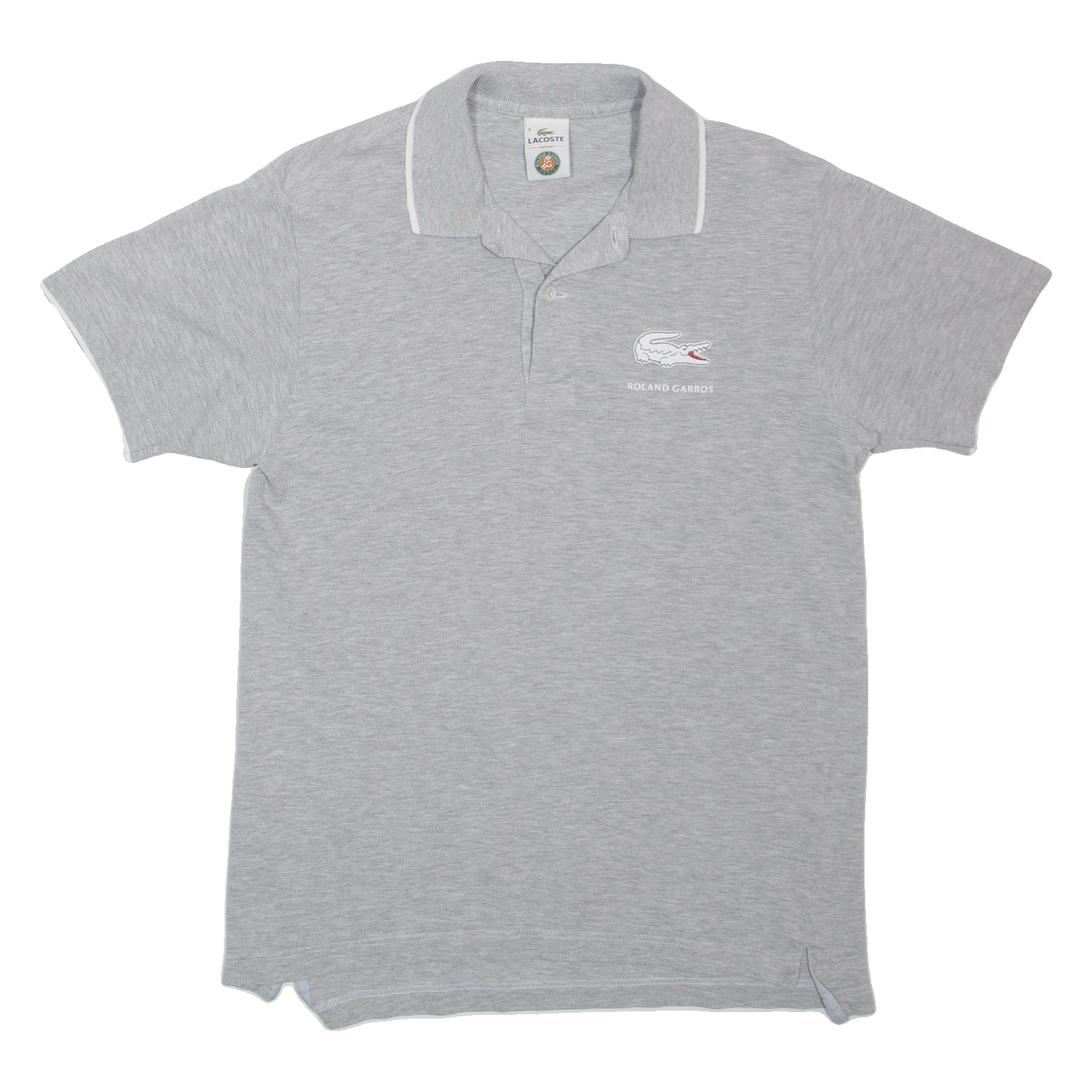 LACOSTE Mens Polo Shirt Grey S Refurbished - N/A refurbished available on Cerqular