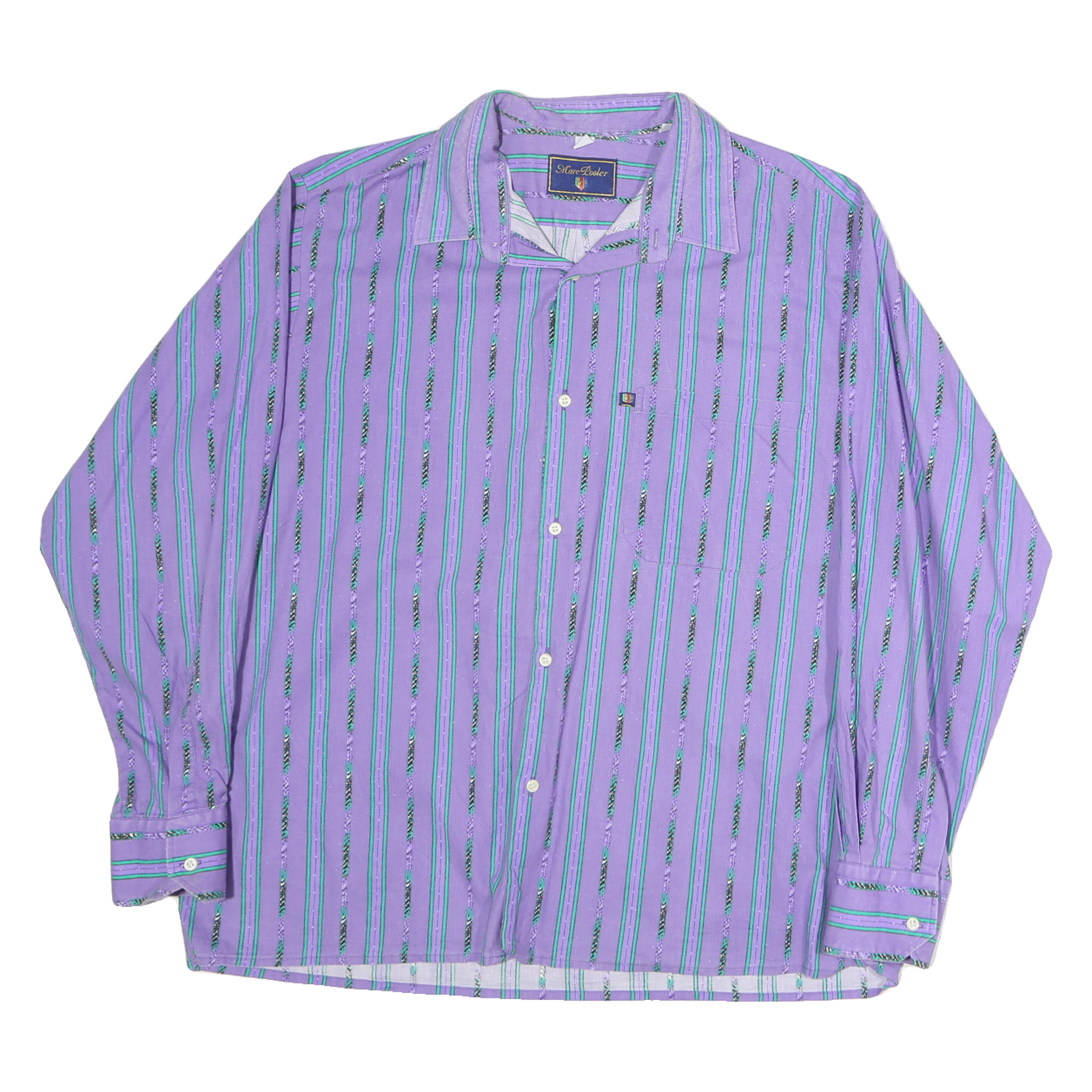 Buy MARC POOLER Mens Purple & Green Striped Cotton Shirt L Long Sleeve Casual Refurbished - $18.19 MARC POOLER Mens Purple & Green Striped Cotton Shirt L Long Sleeve Casual Refurbished - N/A refurbished available on Cerqular