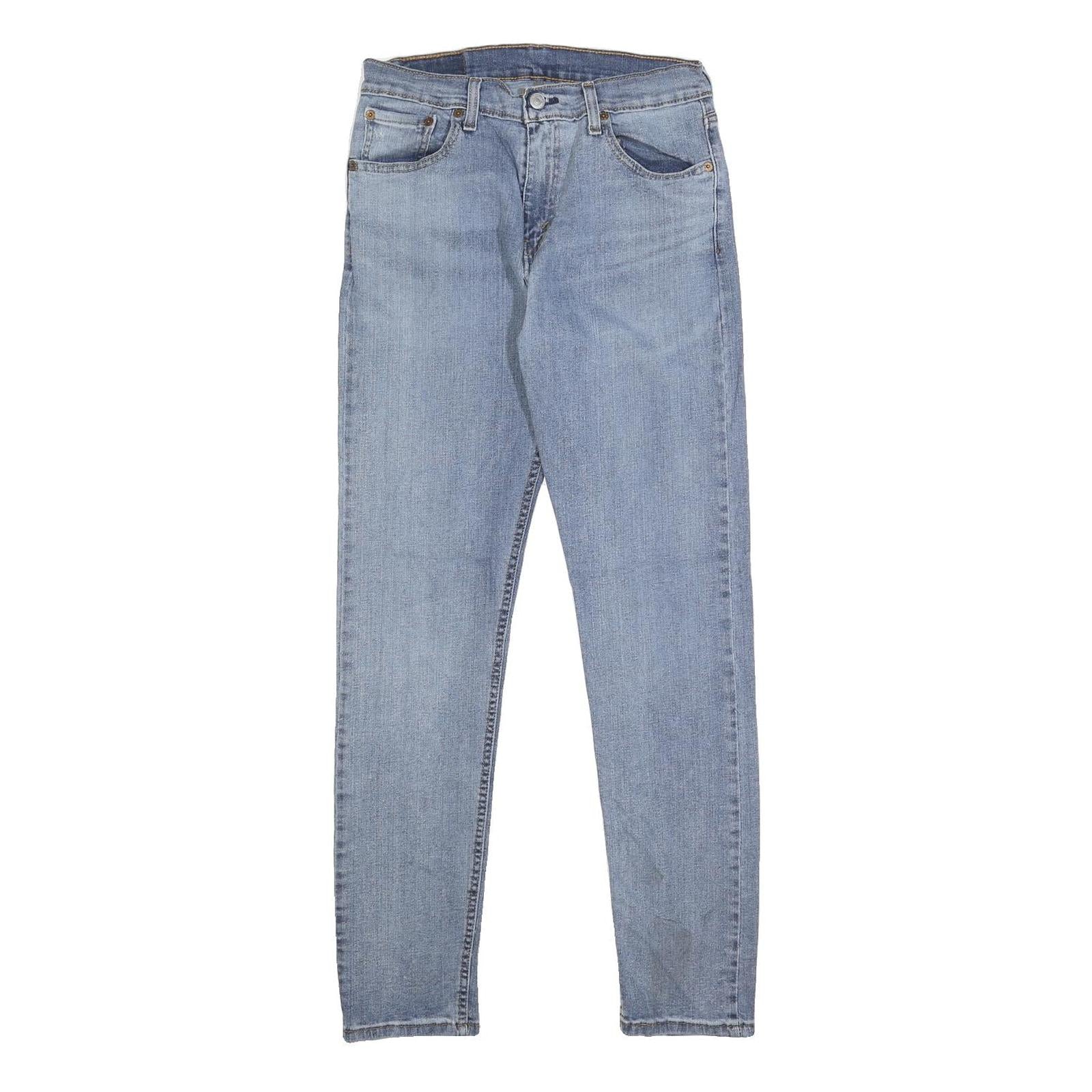LEVI'S 512 Mens Slim Blue Denim Light W27 L29 Slim Fit Zip Jeans Refurbished - N/A refurbished available on Cerqular