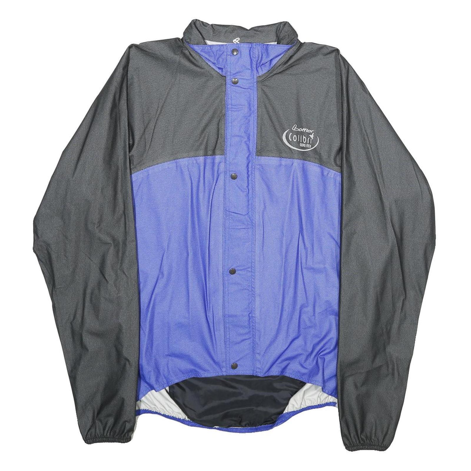 LOFFLER Mens Black & Blue Jacket XL Woven Plain Zip Athletic Refurbished - N/A refurbished available on Cerqular