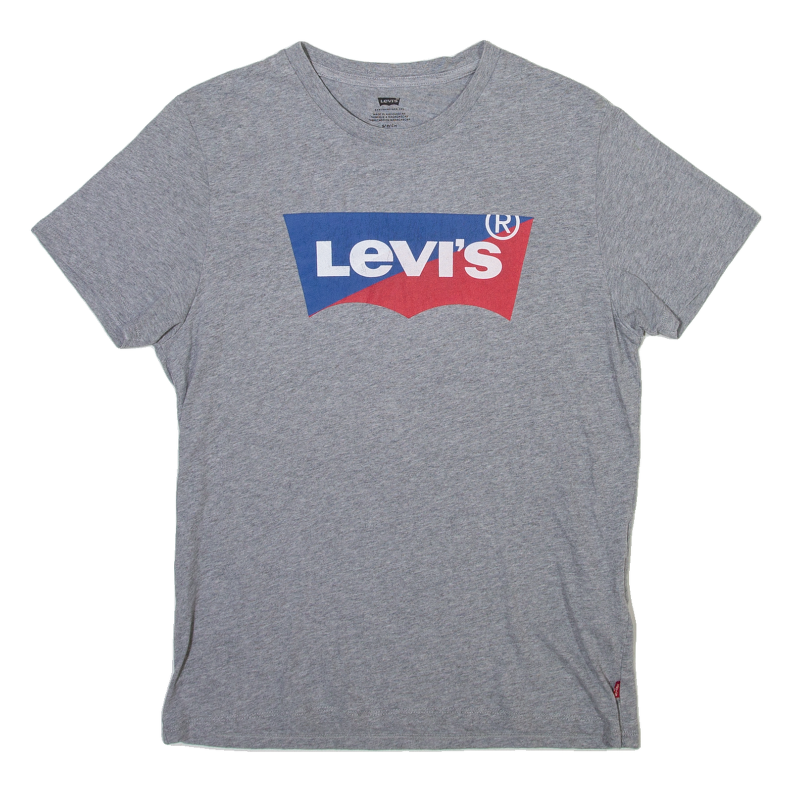 LEVI'S Mens T-Shirt Grey S Refurbished - N/A refurbished available on Cerqular