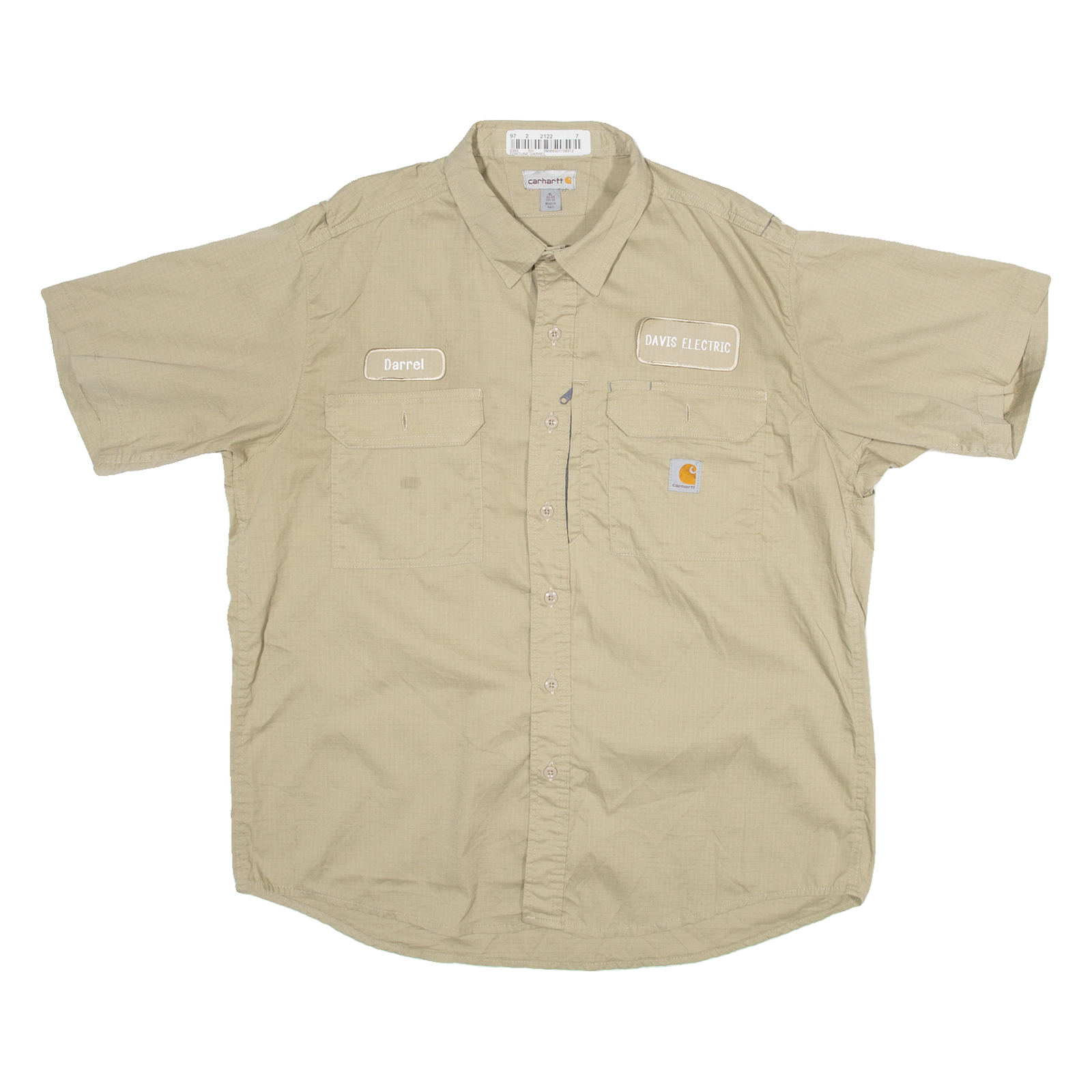 CARHARTT Darrell Davis Electric Mens Worker Shirt Brown XL Refurbished - N/A refurbished available on Cerqular