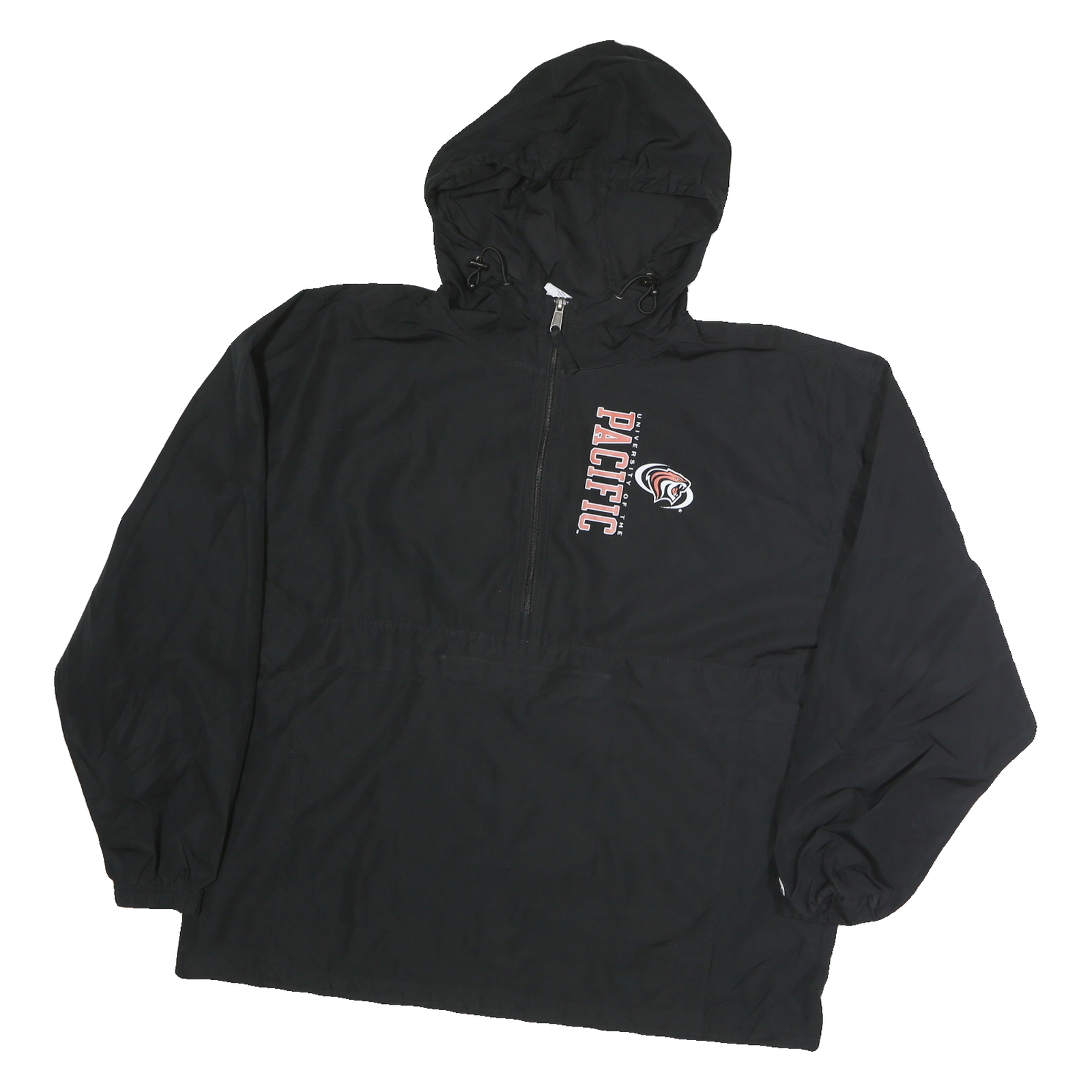 CHAMPION Mens Black University Of The Pacific Zip Jacket XL Polyester Sportswear Refurbished - N/A refurbished available on Cerqular