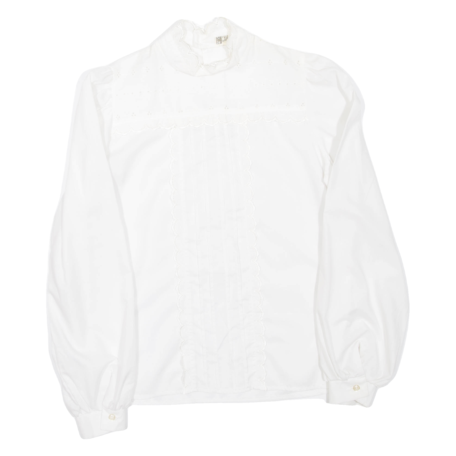 Womens Shirt White High Neck Long Sleeve L Refurbished - N/A refurbished available on Cerqular
