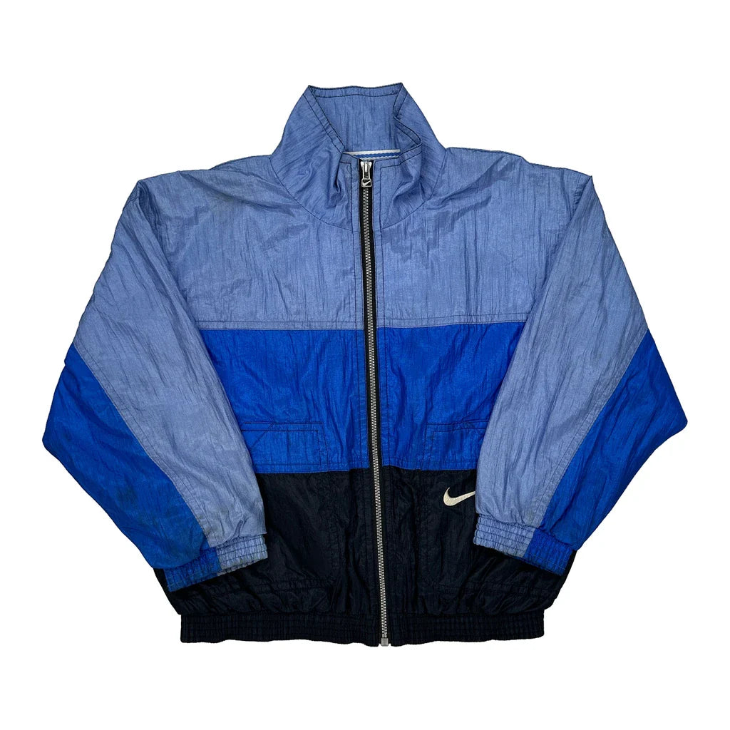Age 5-6 Nike Windbreaker - Small Blue Cotton Refurbished - Thrifted (note: this is a term often used to describe second- refurbished available on Cerqular