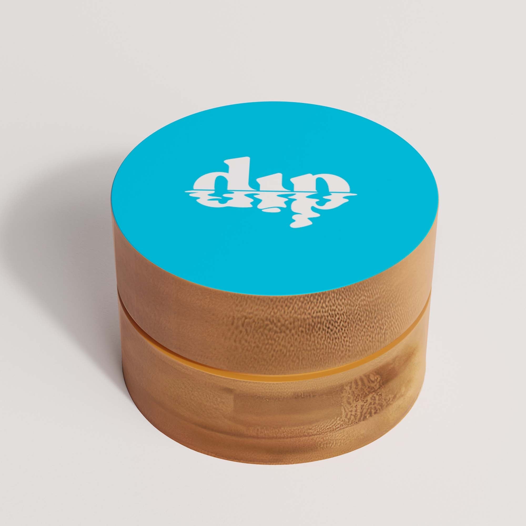 Mini Bamboo Travel Case with Coaster : Blue Refurbished - Dip Sustainable Hair Care refurbished available on Cerqular