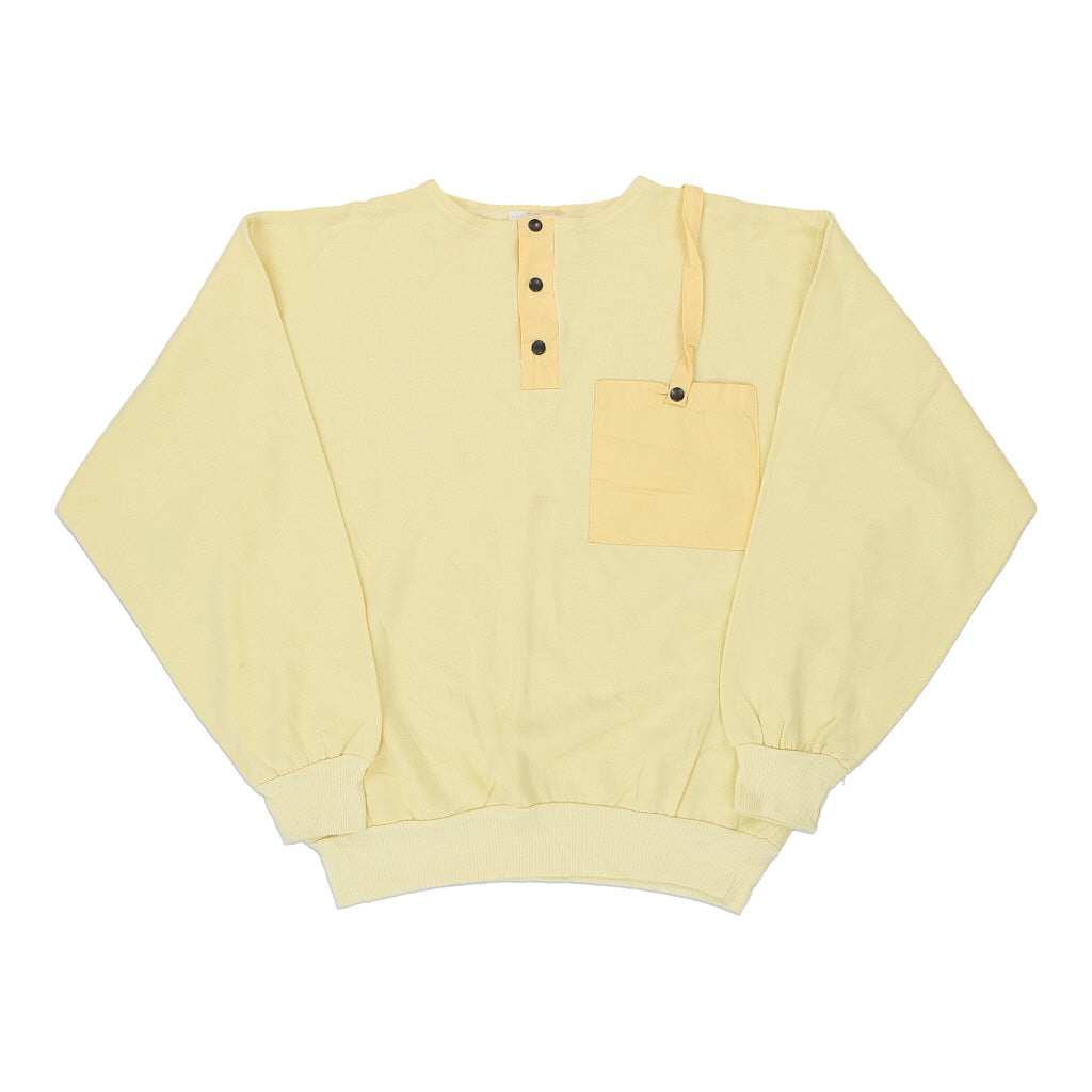 Buy 1980's Fry Jumper - Medium Cream Cotton | Size: medium Refurbished - $10.04 1980's Fry Jumper - Medium Cream Cotton | Size: medium Refurbished - Thrifted (note: this is a term often used to describe second- refurbished available on Cerqular