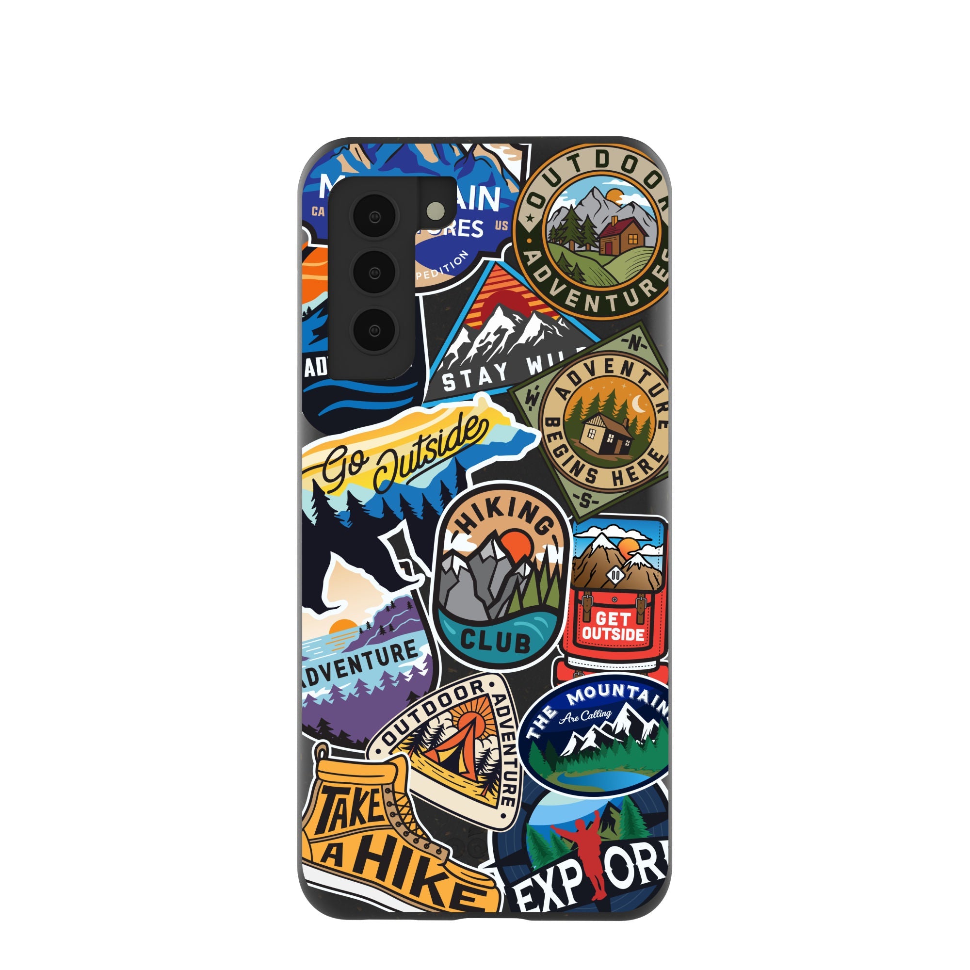 Black Trail Stickers Samsung Galaxy S21 Case Refurbished - Pela Case refurbished available on Cerqular