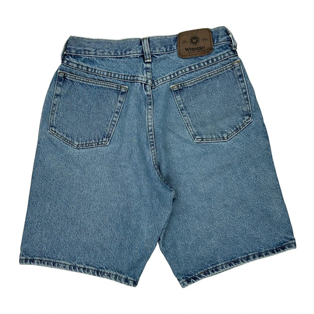 Buy Wrangler Denim Shorts - 28W 9L Blue Denim Refurbished - $17.67 Wrangler Denim Shorts - 28W 9L Blue Denim Refurbished - Thrifted (note: this is a term often used to describe second- refurbished available on Cerqular