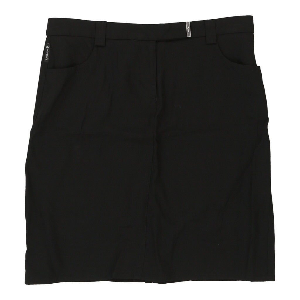 Armani Mini Skirt - 33W UK 14 Black Viscose Blend | Size: UK 14 Refurbished - N/A (Preloved Designer is not a specific brand, it refurbished available on Cerqular