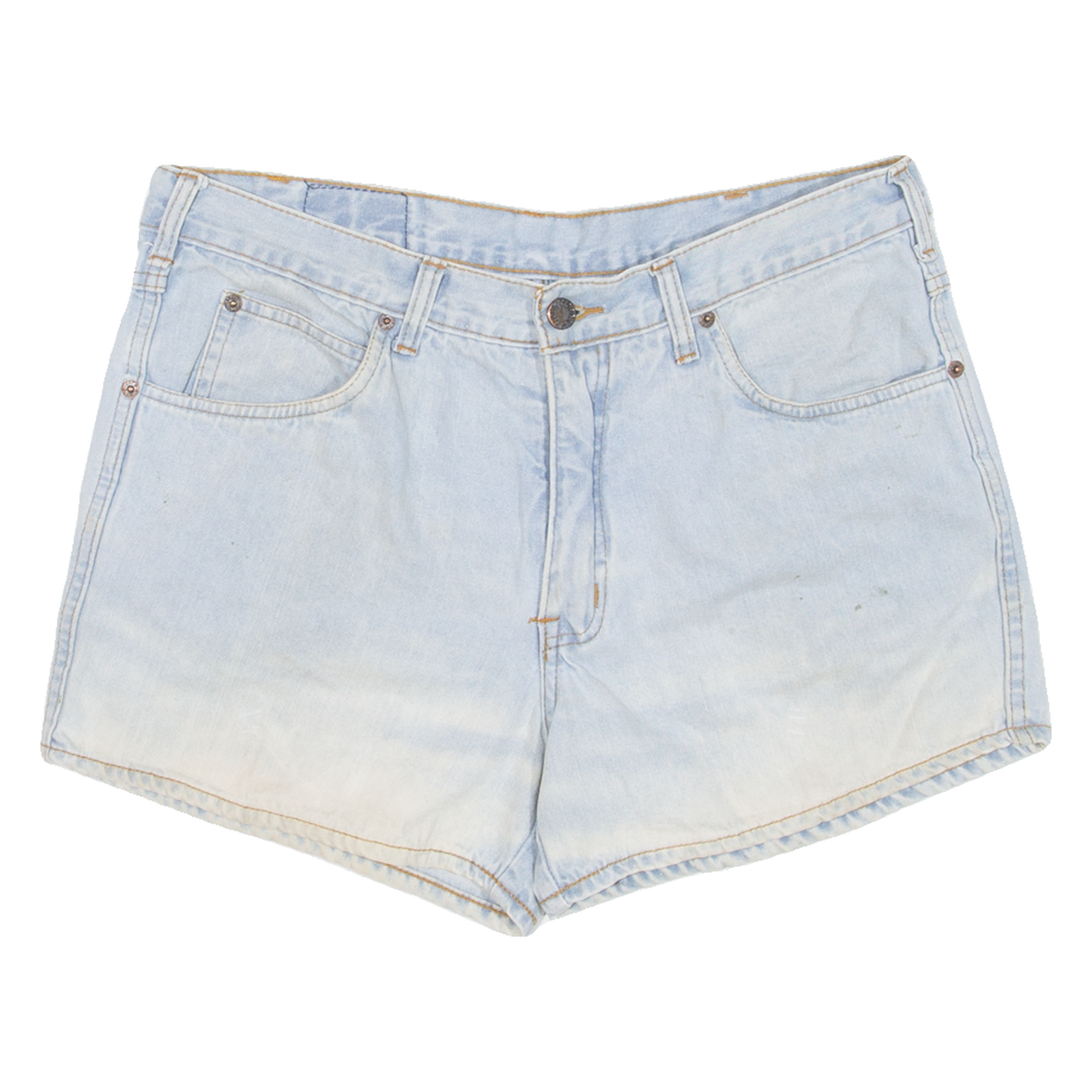 JACK MORGAN Womens Denim Shorts Blue L W34 Refurbished - N/A refurbished available on Cerqular