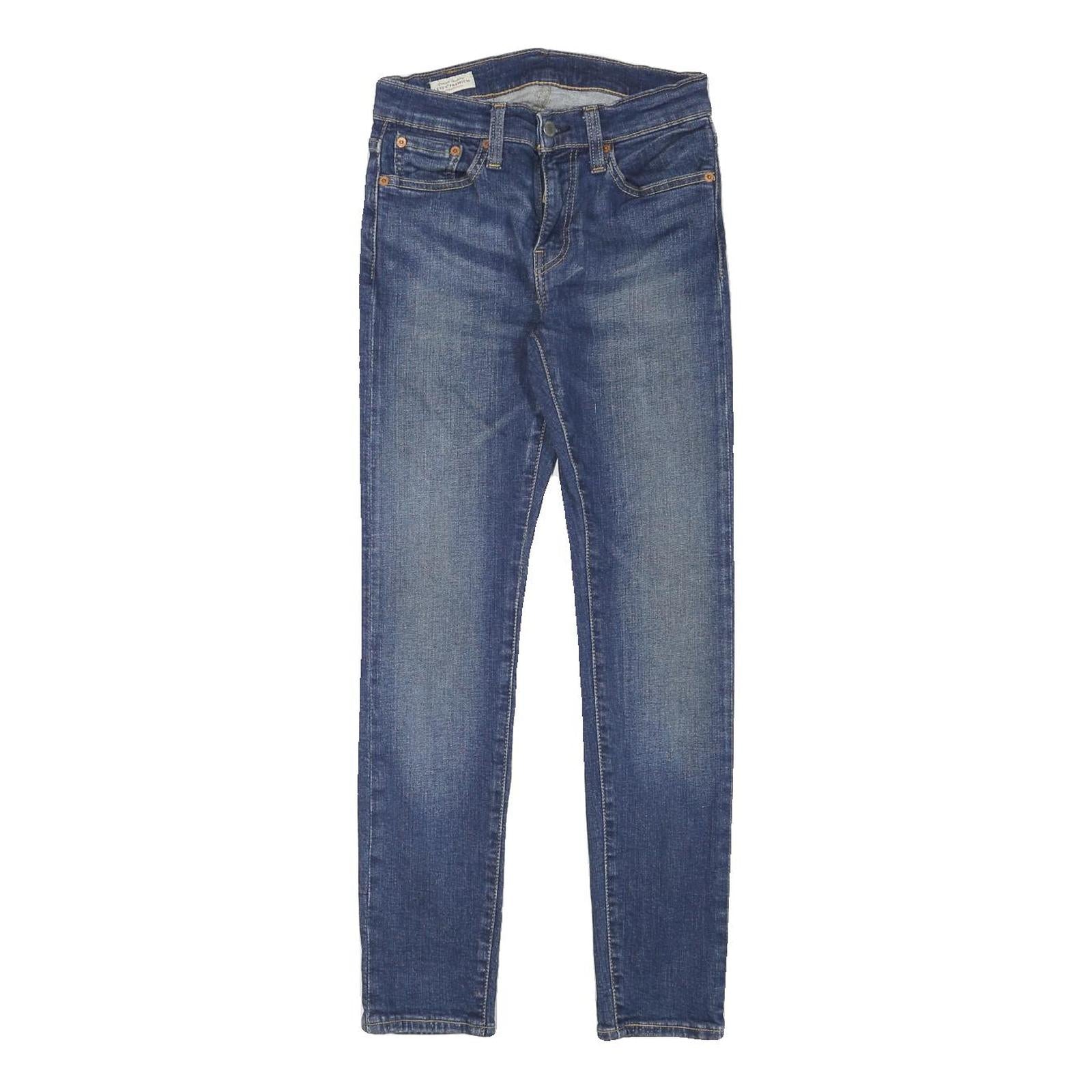LEVI'S 519 Mens Jeans Blue Slim Skinny Denim Medium W25 L27 Stretch Cotton Blend Refurbished - N/A refurbished available on Cerqular