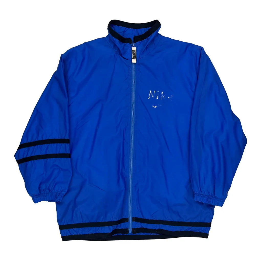 Buy Age 11-12 Nike Spellout Windbreaker - Medium Blue Polyester Refurbished - $17.67 Age 11-12 Nike Spellout Windbreaker - Medium Blue Polyester Refurbished - Thrifted (note: this is a term often used to describe second- refurbished available on Cerqular