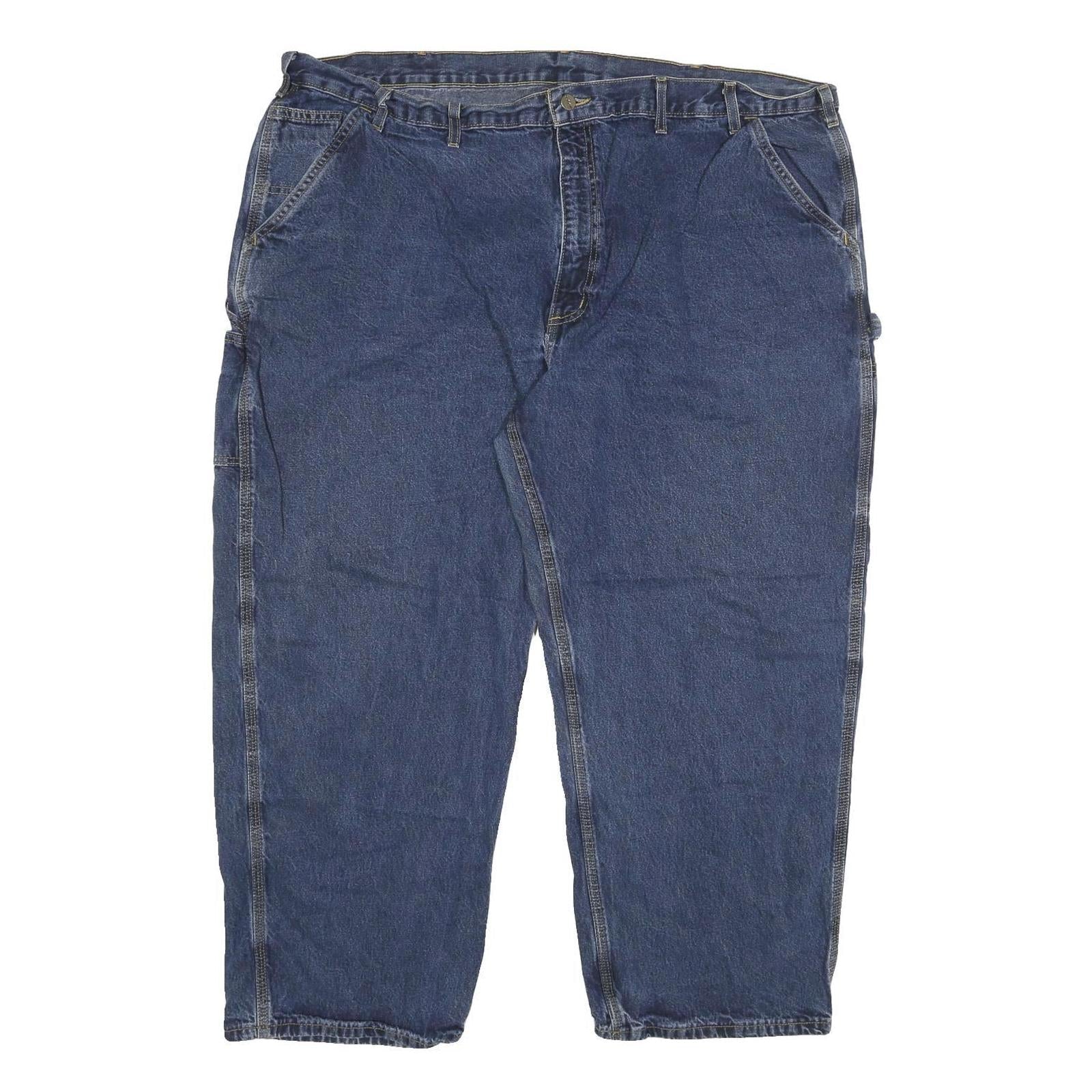CARHARTT Mens Relaxed Blue Denim Jeans W46 L28 Workwear Zip Closure Refurbished - N/A refurbished available on Cerqular