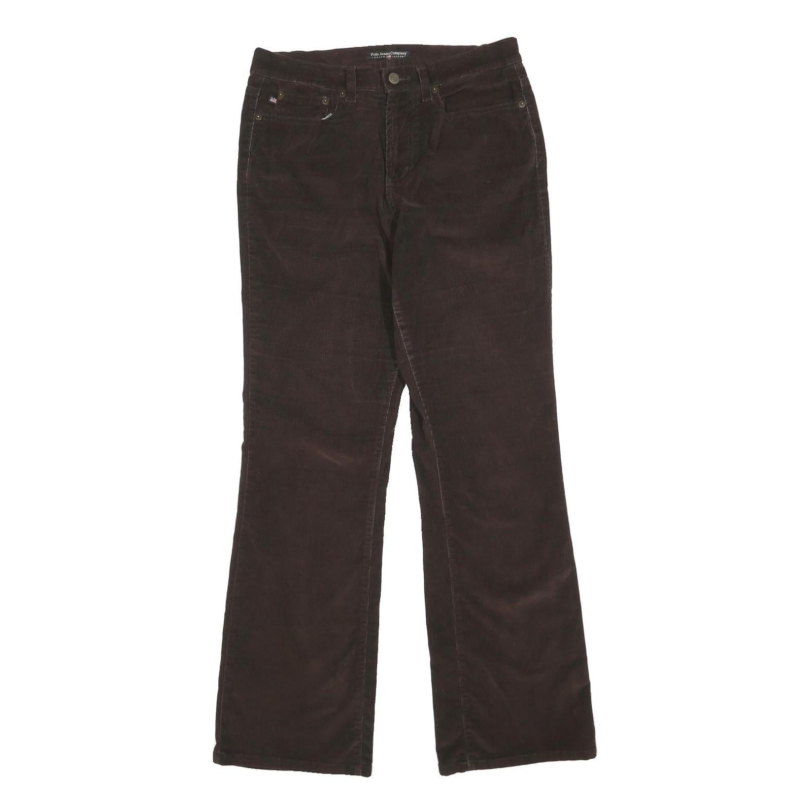 RALPH LAUREN POLO JEANS COMPANY Womens Cotton Blend Brown Regular Straight Refurbished - N/A refurbished available on Cerqular