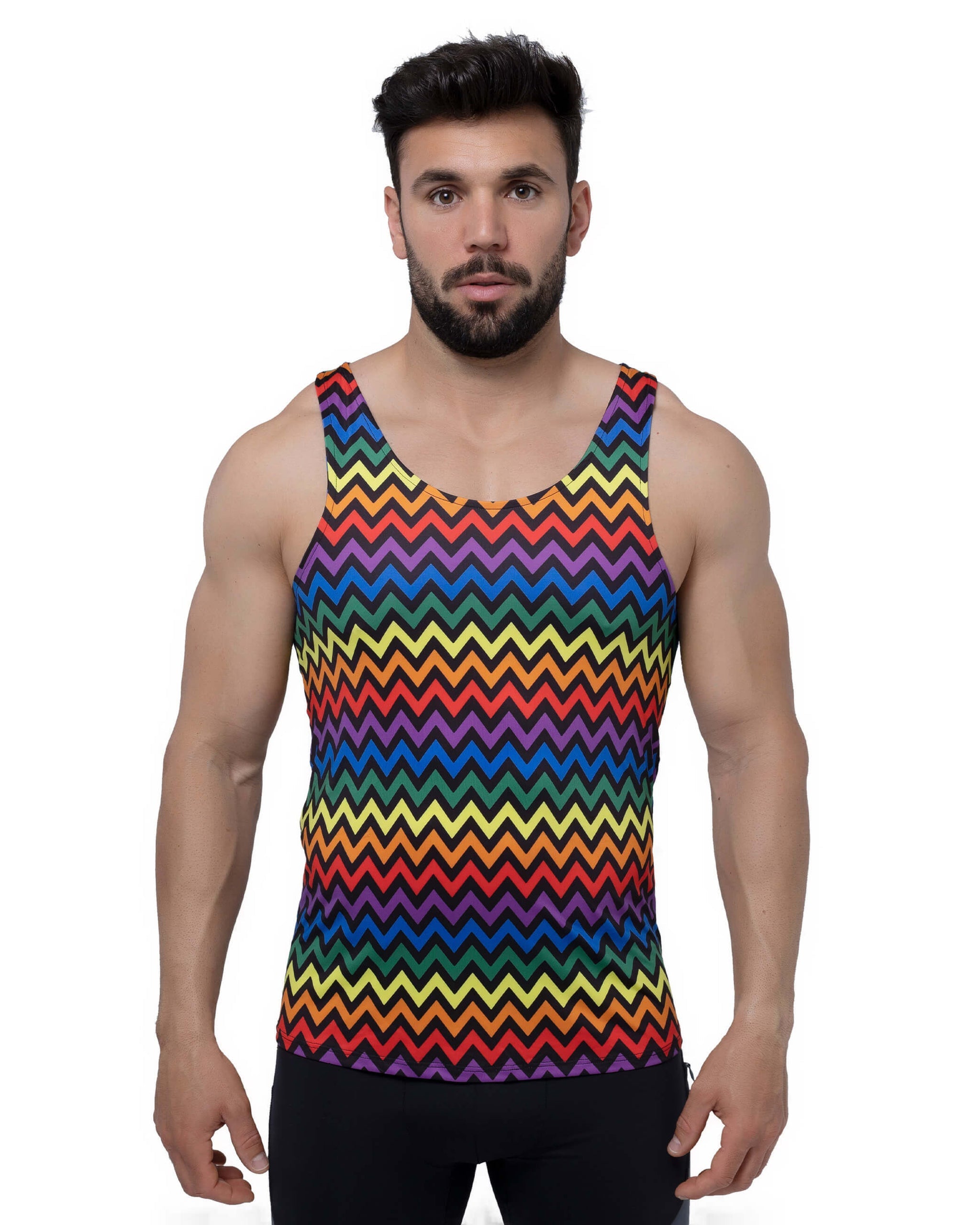 Buy Pride Zigzag Tank Top | Size: S | Color: Pride Zigzag Refurbished - $56.00 Pride Zigzag Tank Top | Size: S | Color: Pride Zigzag Refurbished - Matador Meggings refurbished available on Cerqular