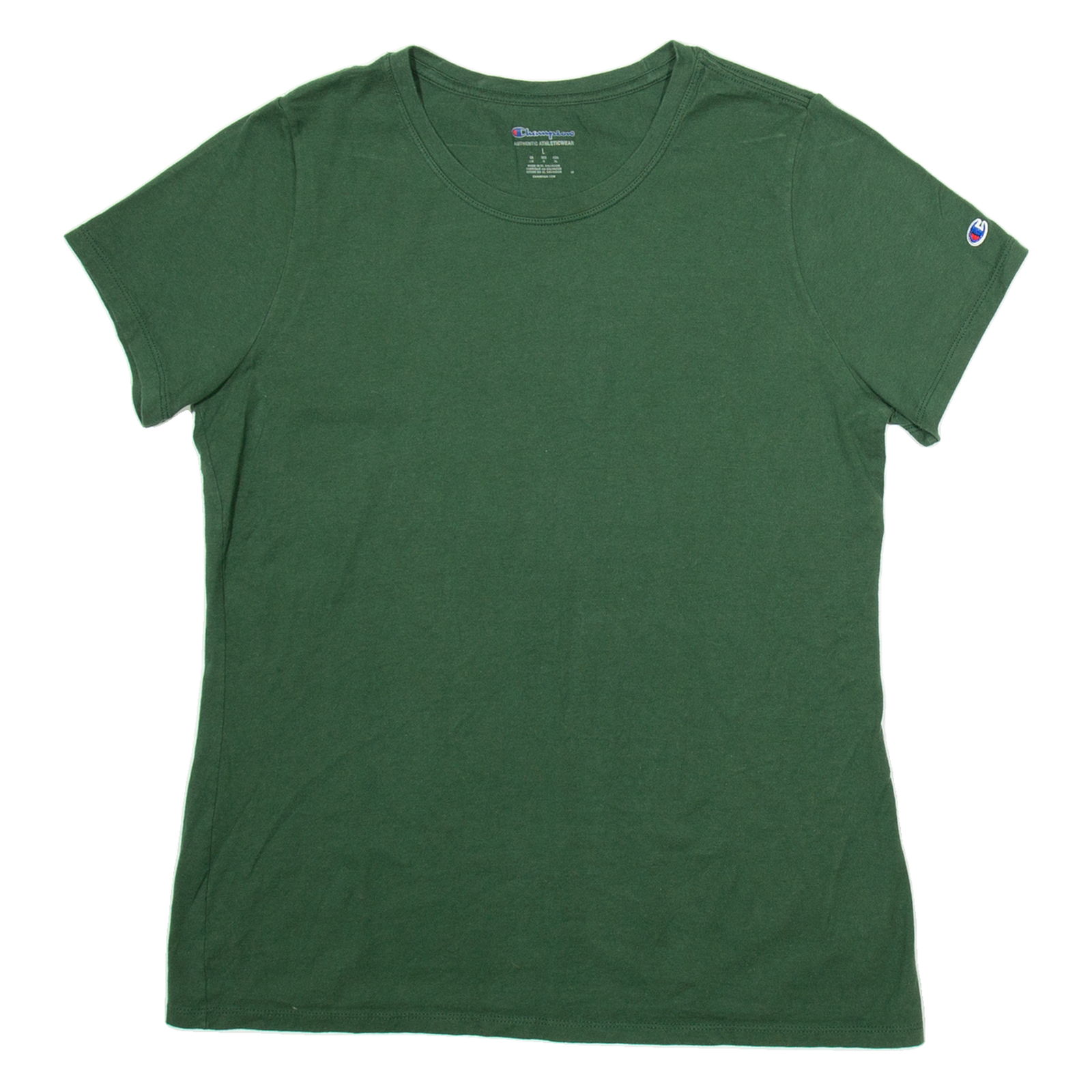CHAMPION Womens T-Shirt Green L Refurbished - N/A refurbished available on Cerqular