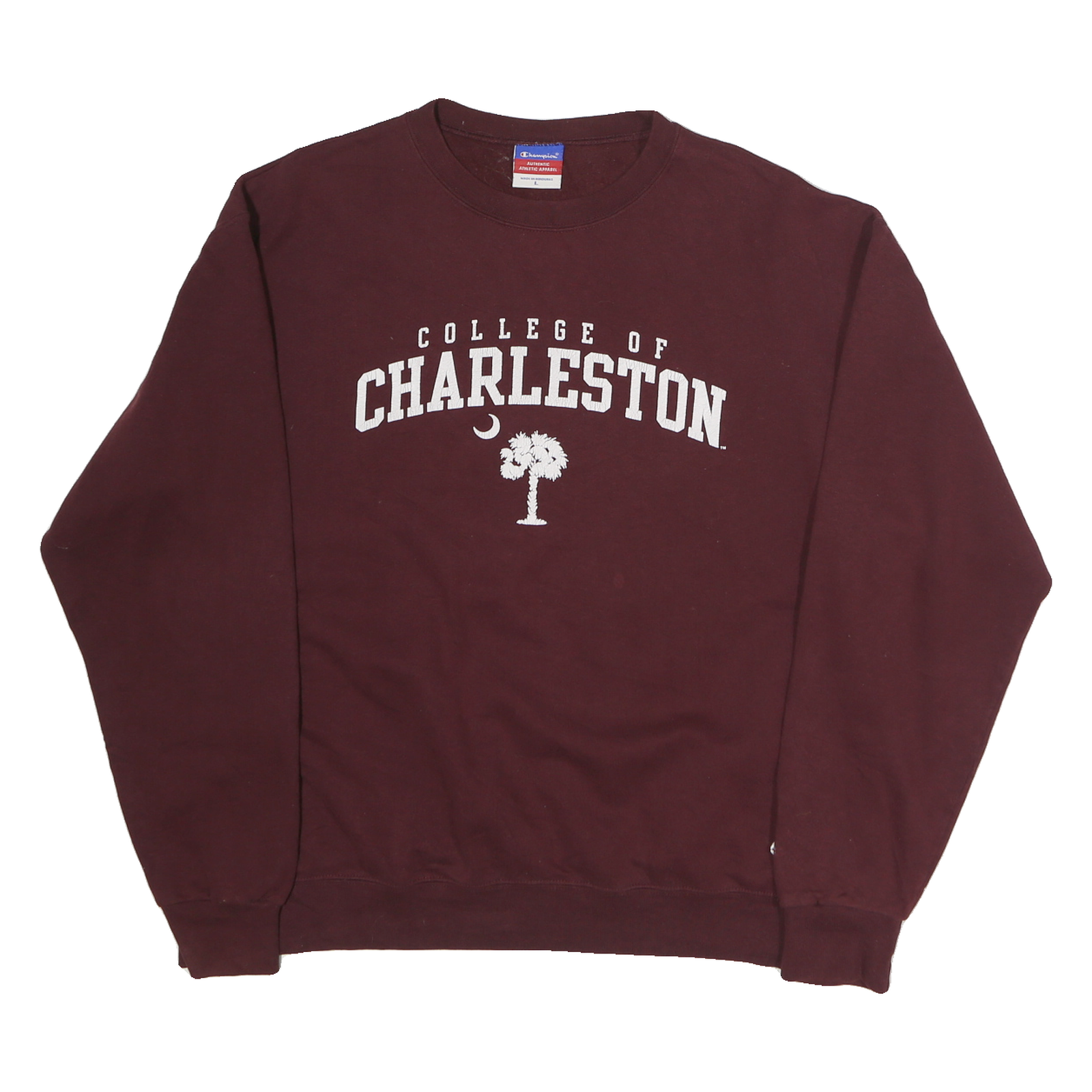 Buy CHAMPION Mens Maroon College Of Charleston Crew Neck L Cotton Sweatshirt Refurbished - $31.19 CHAMPION Mens Maroon College Of Charleston Crew Neck L Cotton Sweatshirt Refurbished - N/A refurbished available on Cerqular
