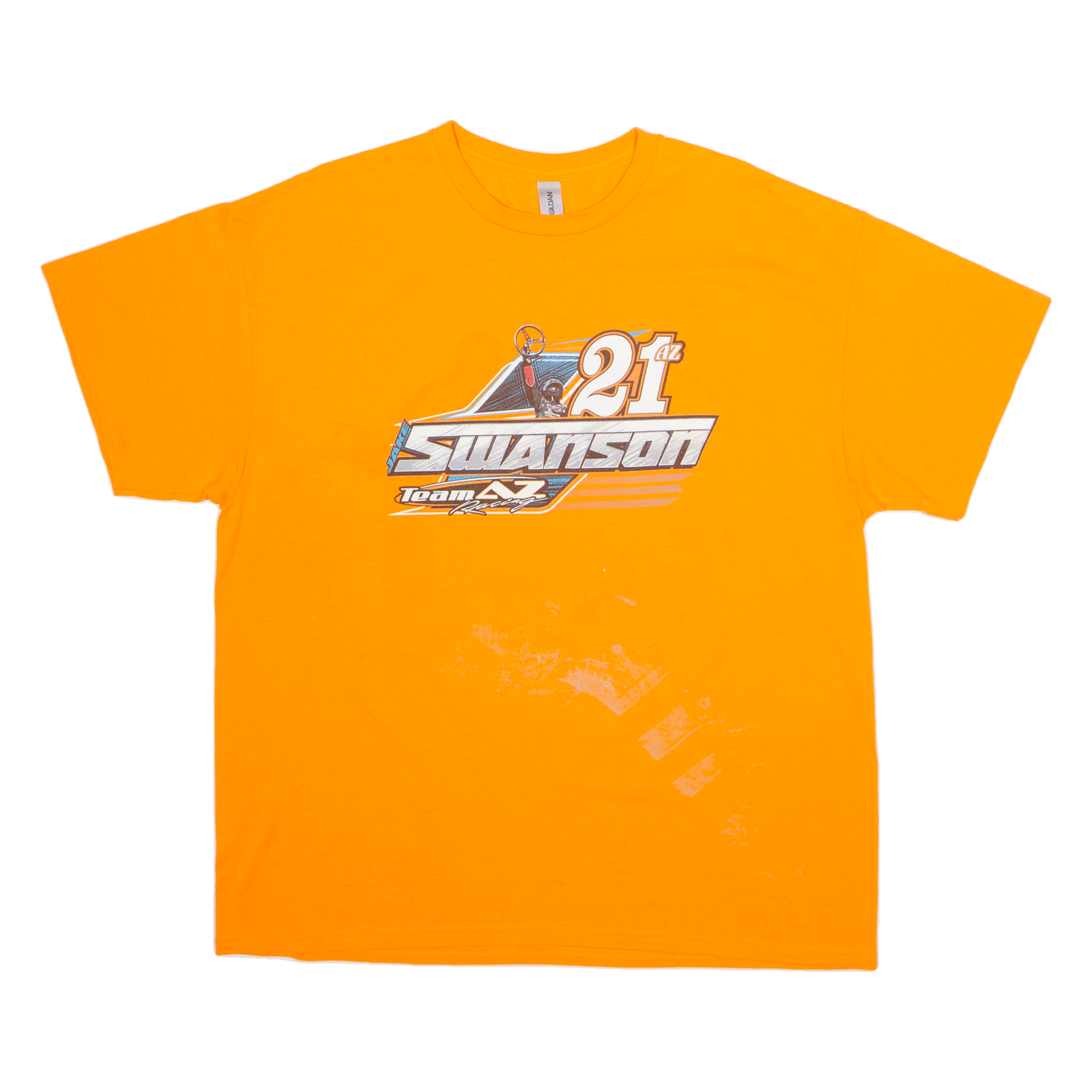 GILDAN 21st Swanson Mens T-Shirt Orange USA XL Refurbished - N/A refurbished available on Cerqular