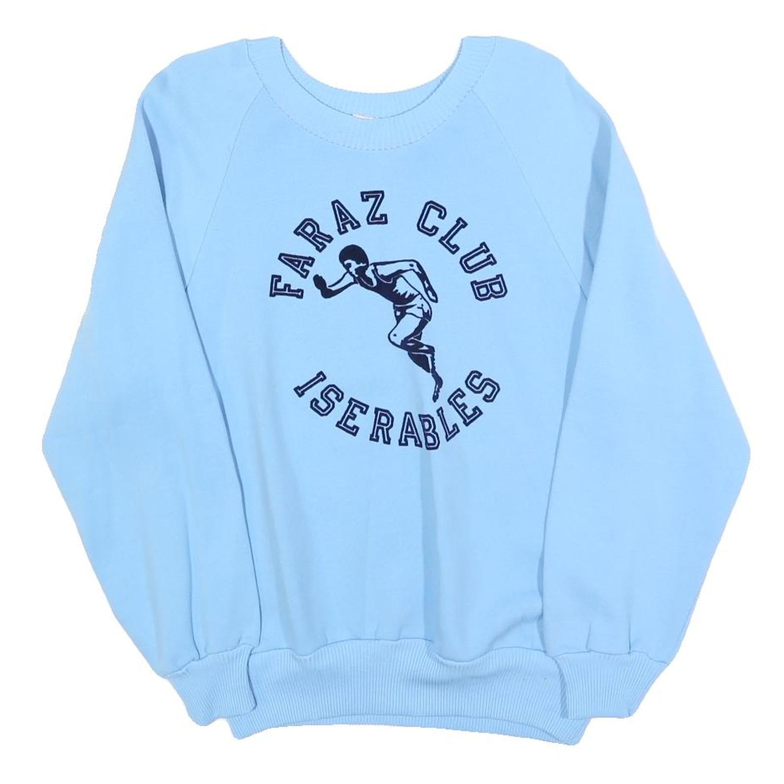 Womens Blue Faraz Club Iserables Crew Neck S Polyester Blend Sweatshirt Refurbished - N/A refurbished available on Cerqular
