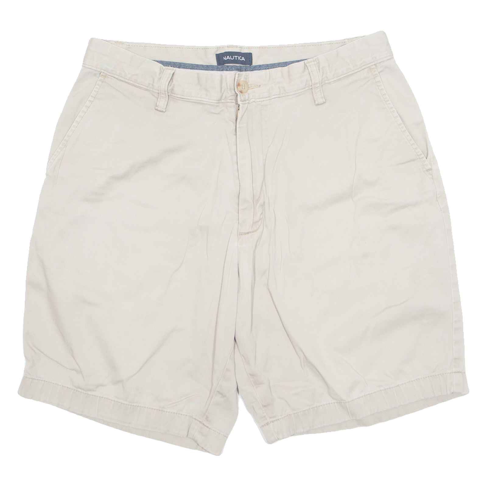 NAUTICA Mens Chino Shorts Beige M W32 Refurbished - N/A refurbished available on Cerqular