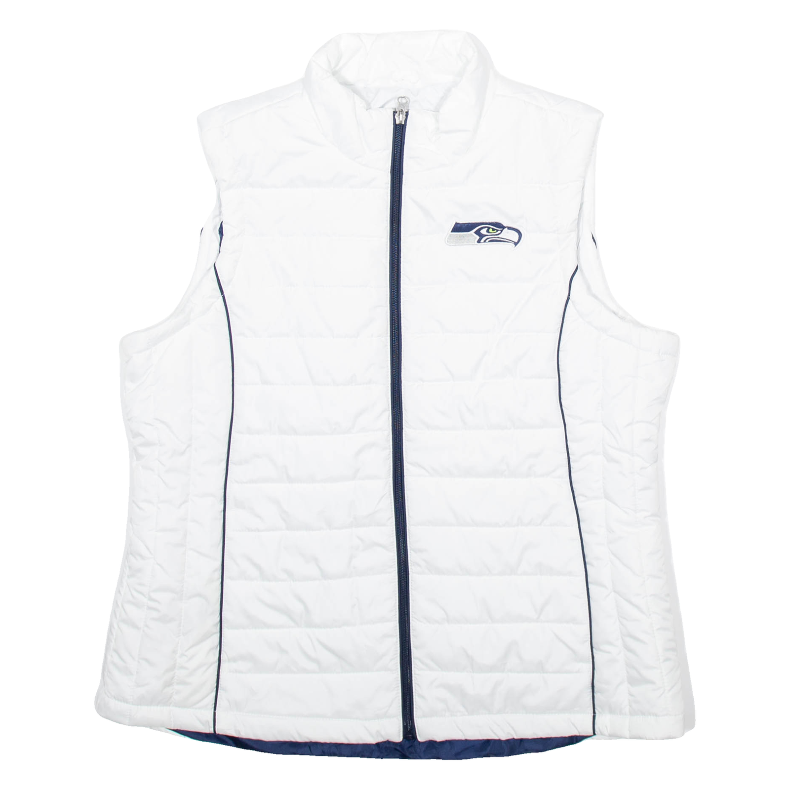 NFL Seattle Seahawks Womens Puffer Gilet White USA 2XL Refurbished - N/A refurbished available on Cerqular