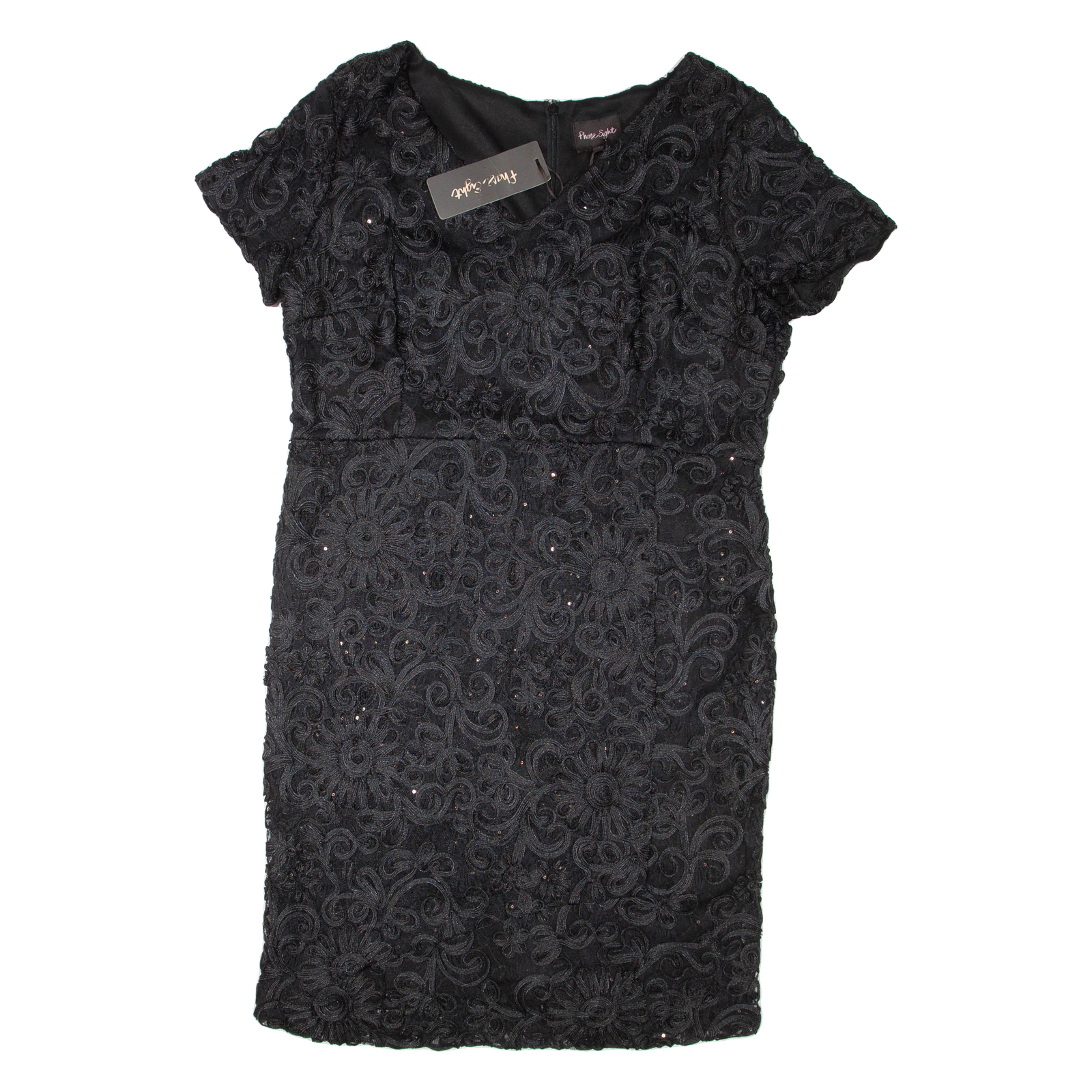 PHASE EIGHT Womens Day Dress Black Short Sleeve Knee Length XL Refurbished - N/A refurbished available on Cerqular