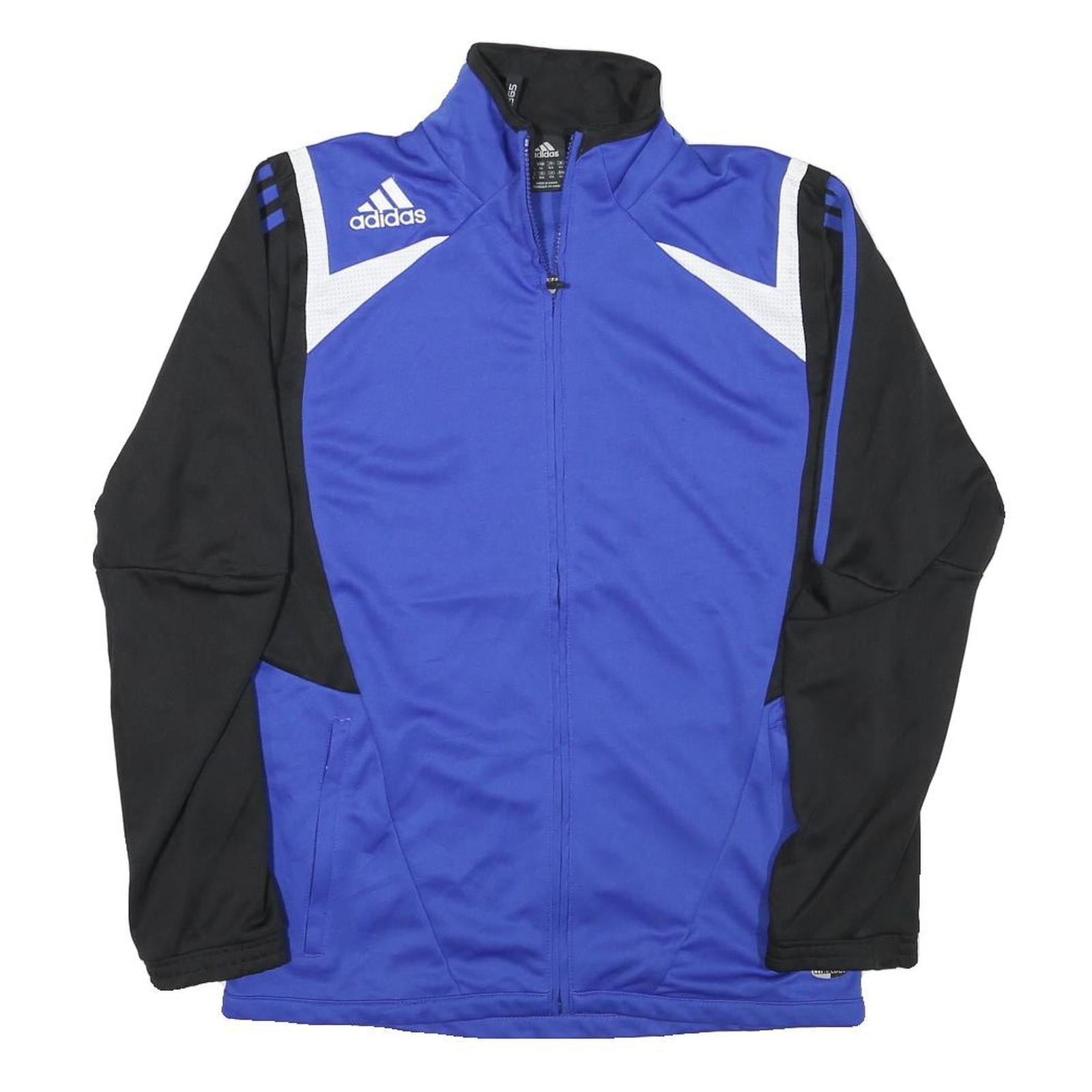 ADIDAS Womens Blue & Black Zip Jacket XL Polyester Blend Sportswear Refurbished - N/A refurbished available on Cerqular