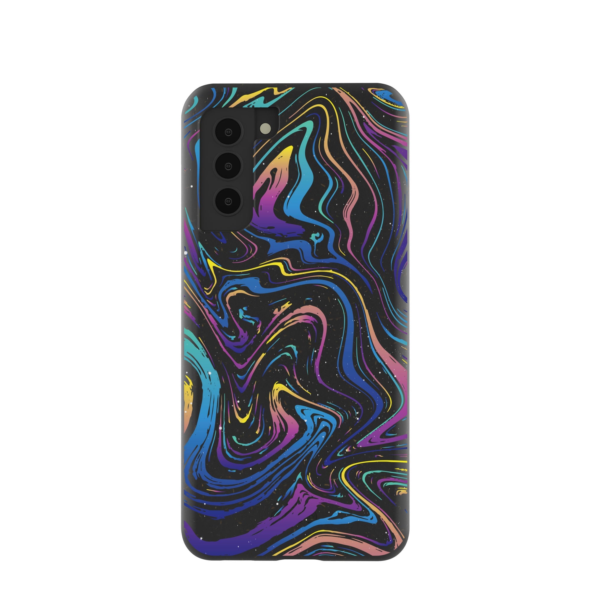 Black Galaxy Swirls Samsung Galaxy S21 Case Refurbished - Pela Case refurbished available on Cerqular