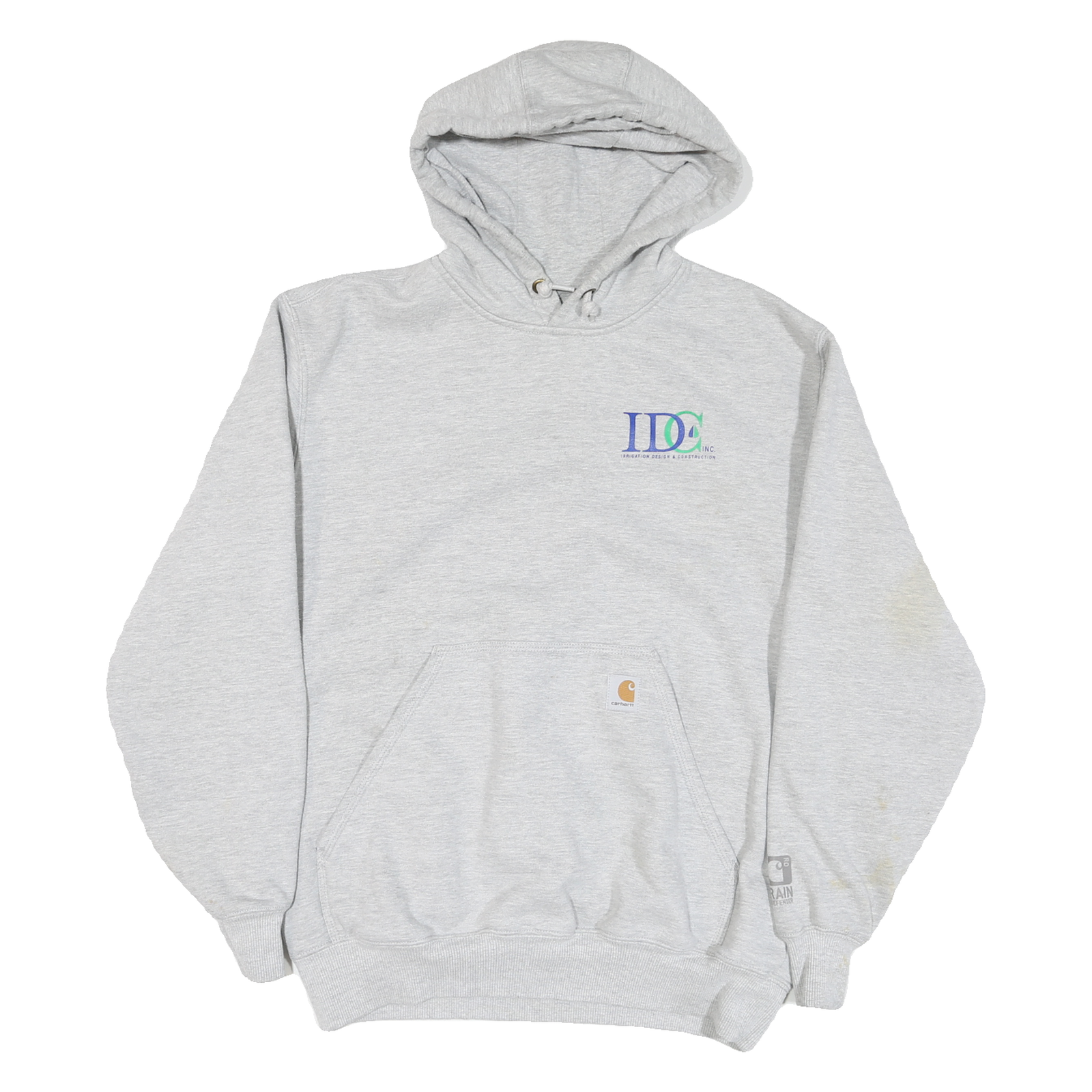CARHARTT Mens Grey Cotton Blend Pullover Hoodie L Irrigation Design Construction Refurbished - N/A refurbished available on Cerqular