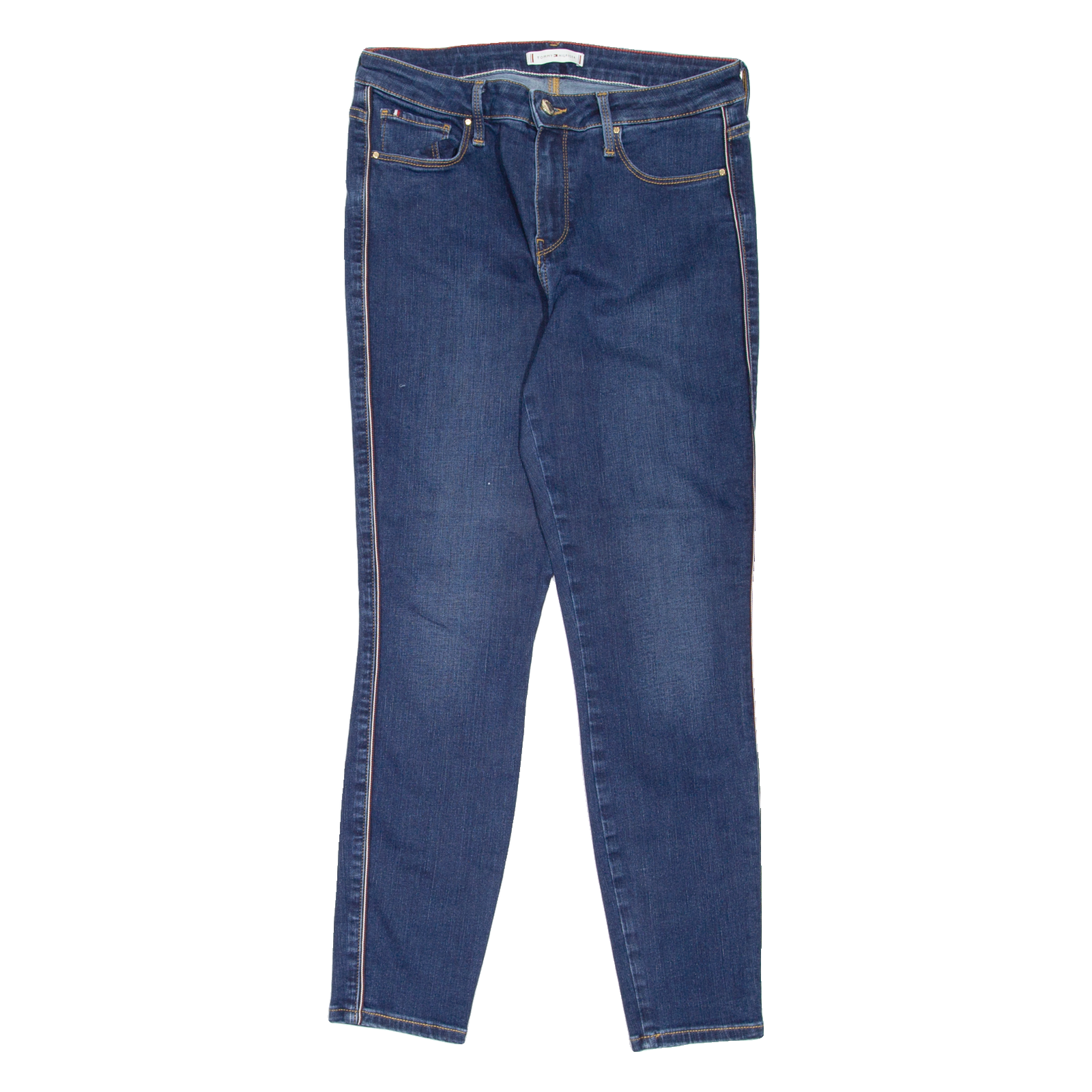 TOMMY HILFIGER Womens Jeans Blue Slim Skinny Stone Wash W28 L27 Refurbished - N/A refurbished available on Cerqular