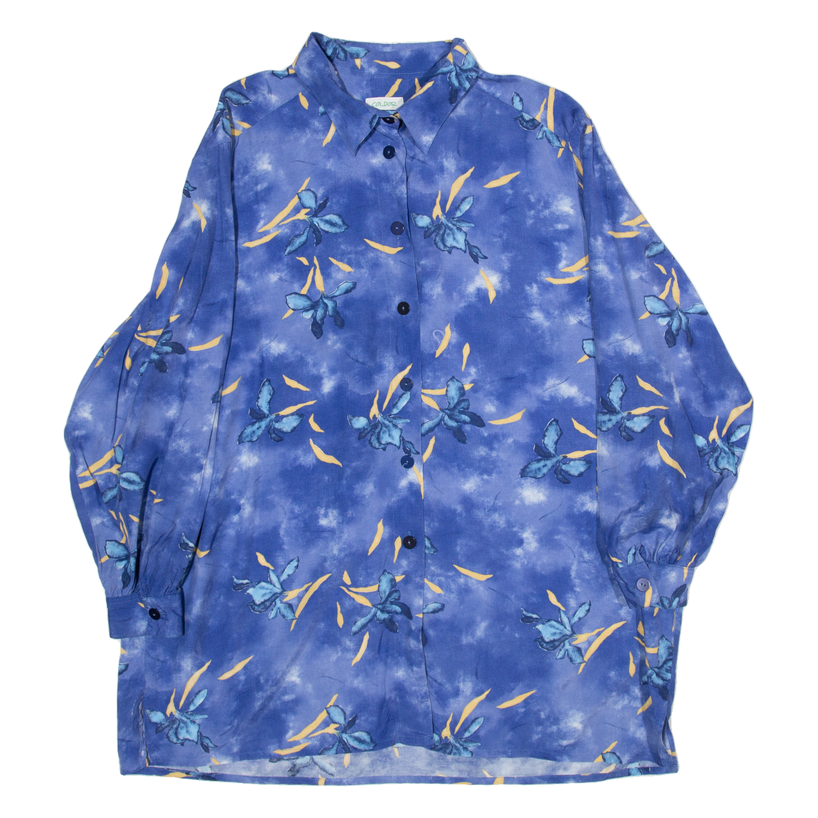 Buy COLDOR Womens Hawaiian Shirt Blue Floral Long Sleeve XL Refurbished - $18.19 COLDOR Womens Hawaiian Shirt Blue Floral Long Sleeve XL Refurbished - N/A refurbished available on Cerqular