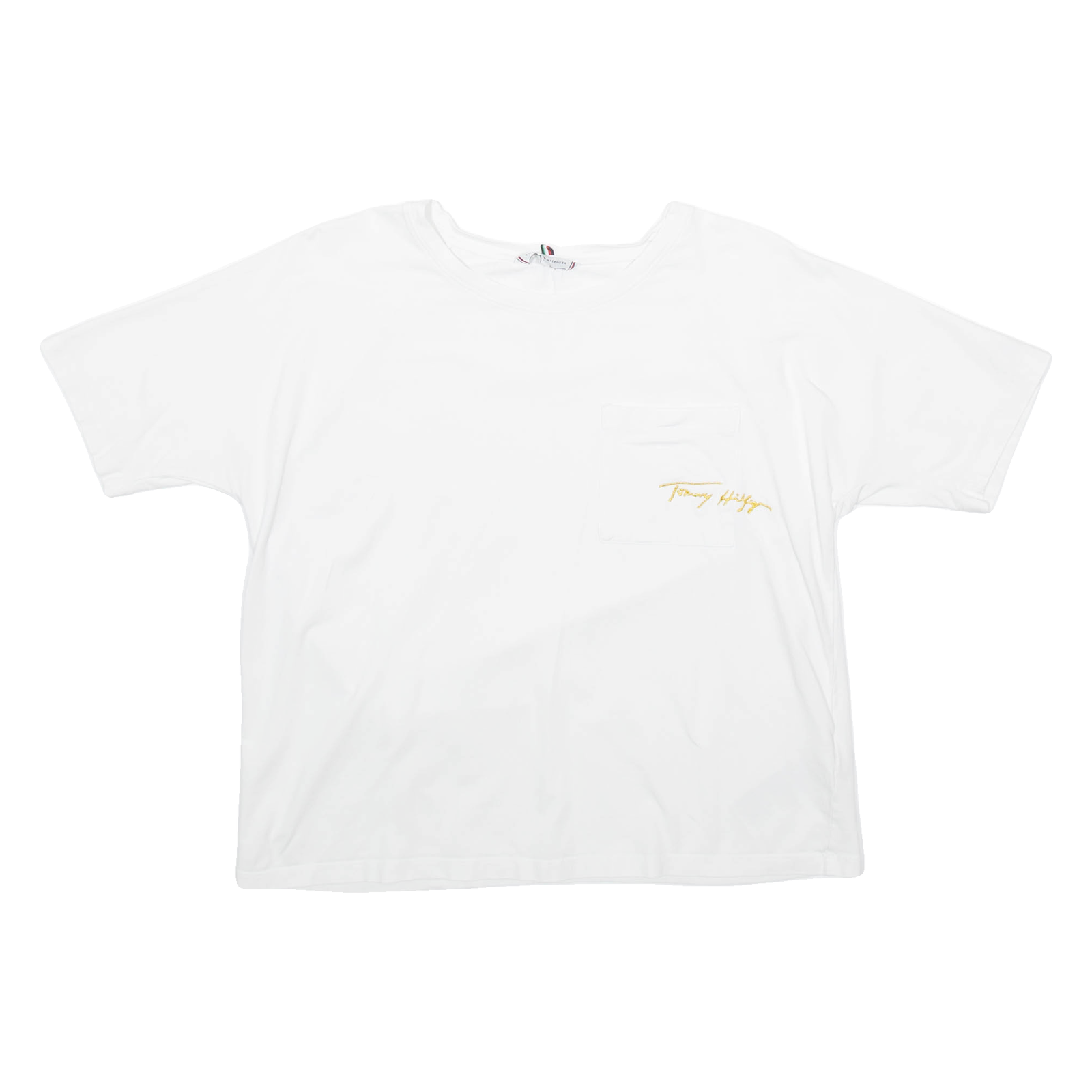 TOMMY HILFIGER Womens T-Shirt White XS Refurbished - N/A refurbished available on Cerqular